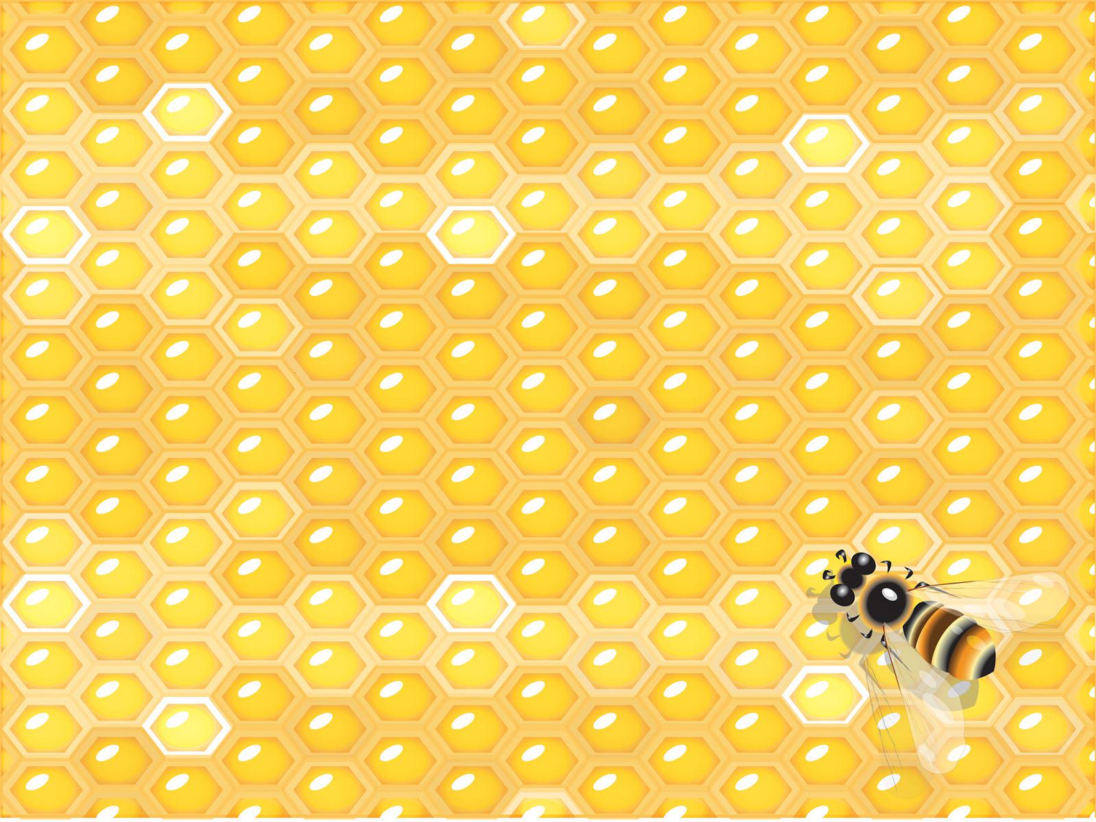 Honeycomb honey Wallpaper