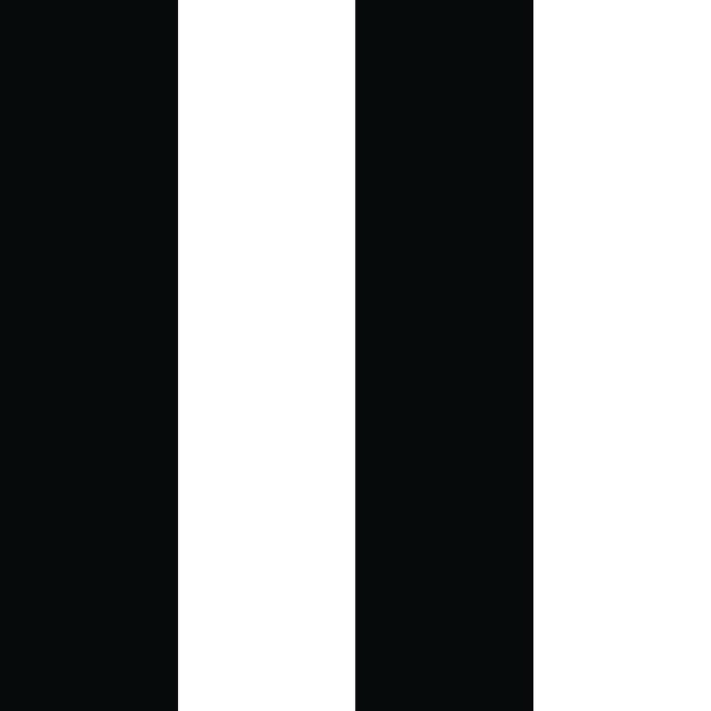 Graham & Brown Monochrome Stripe Black White Paper Strippable Wallpaper (Covers 56 Sq. Ft.)-100099 Home Depot