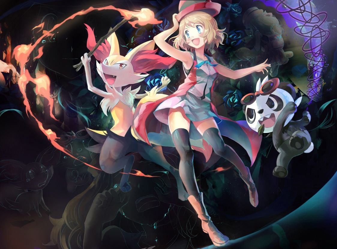 Pokémon X And Y Pokémon Sun And Moon Serena Ash Ketchum.