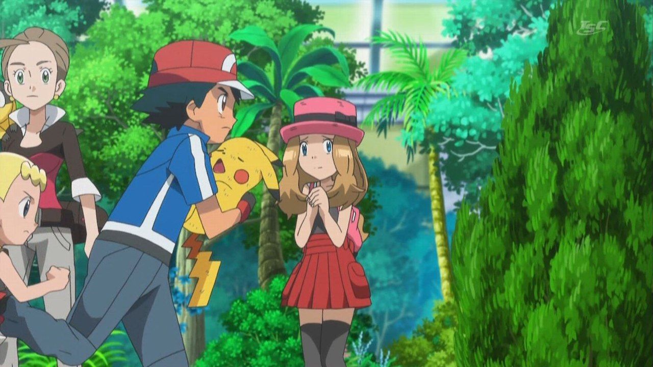 Ash and Serena and Serena Photo