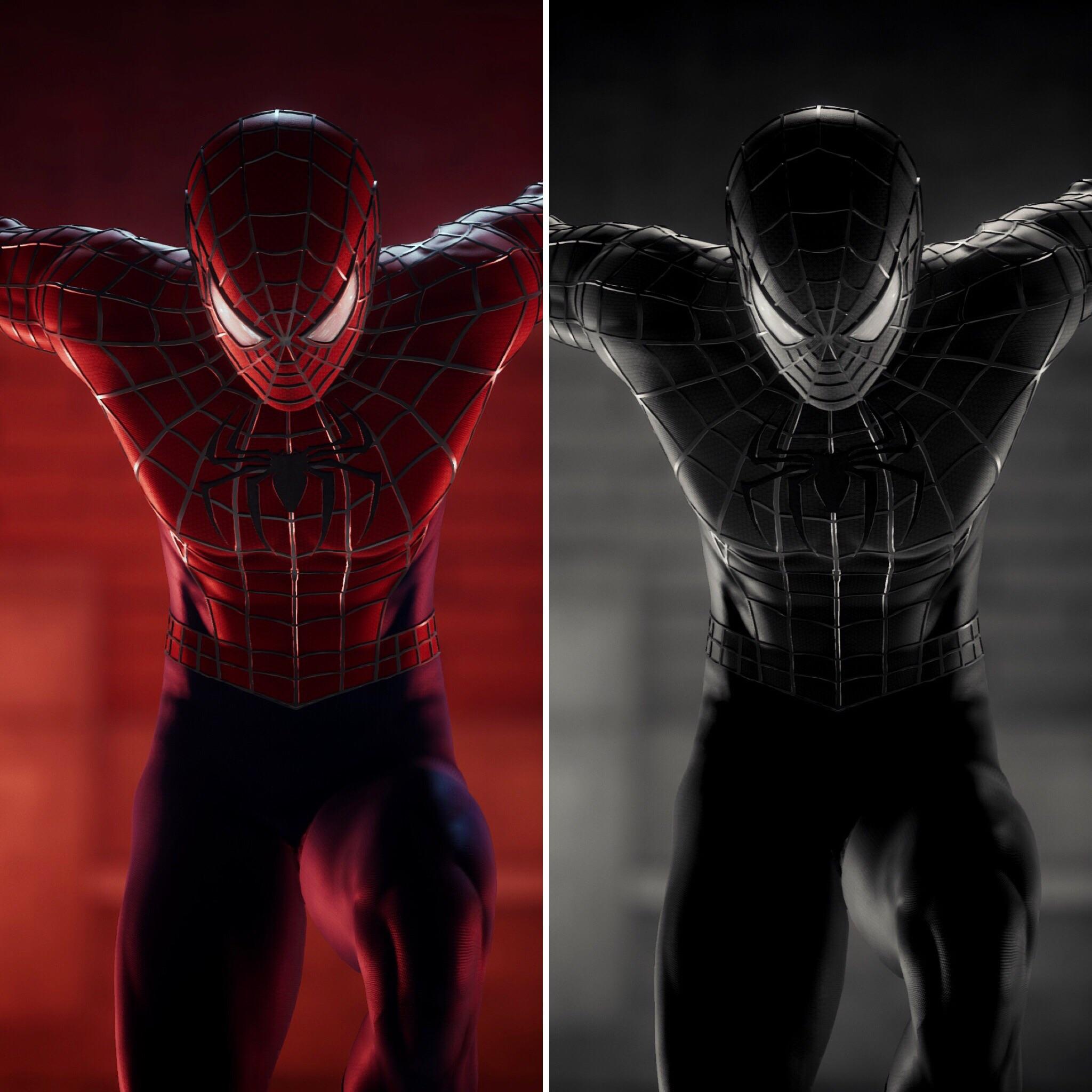 I have the Raimi Suit and Black Suit Wallpaper posted on my profile if anyone's interested