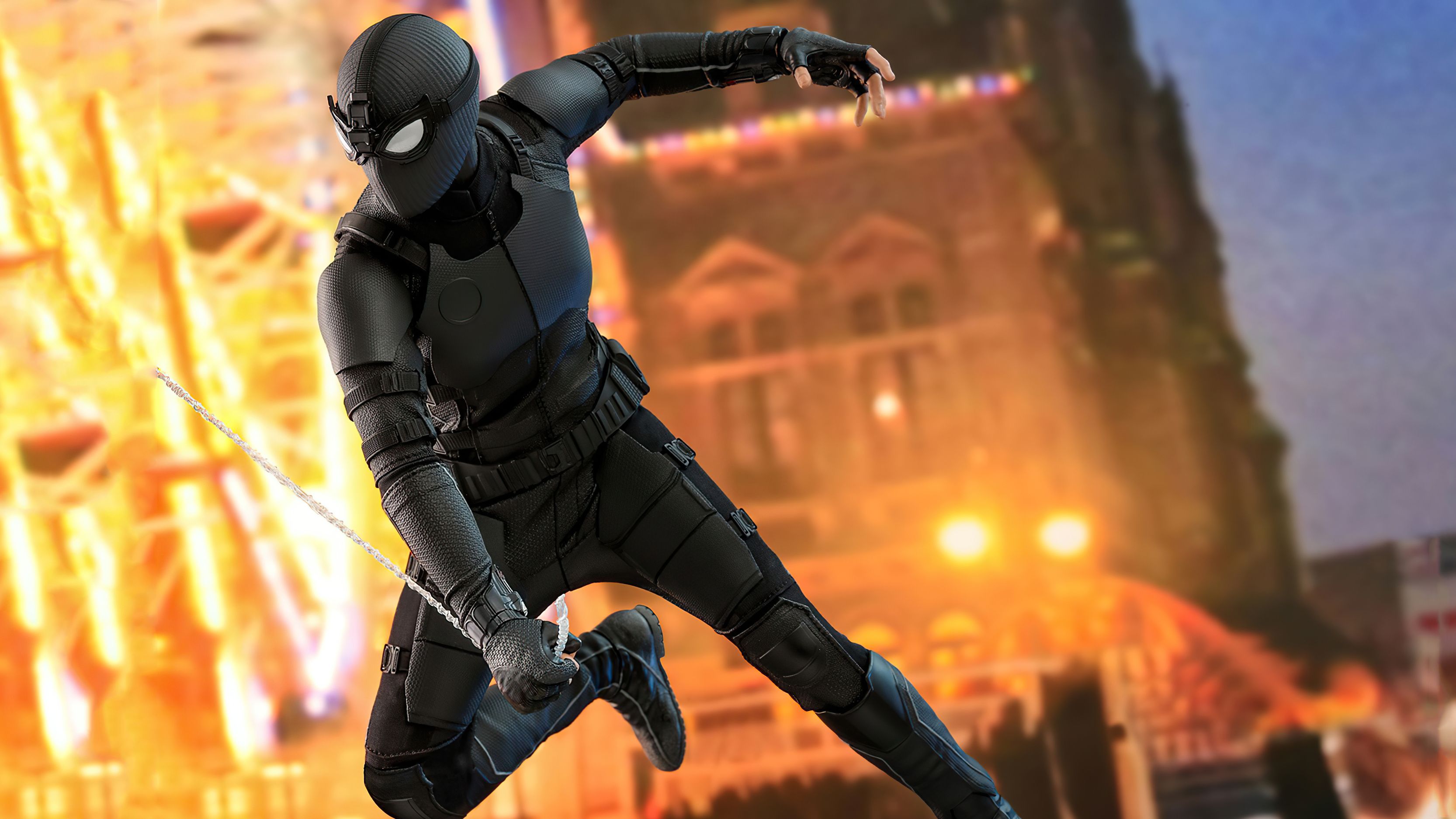 Black Stealth Spider Man Suit iPhone XS MAX Wallpaper, HD Superheroes 4K Wallpaper, Image, Photo and Background