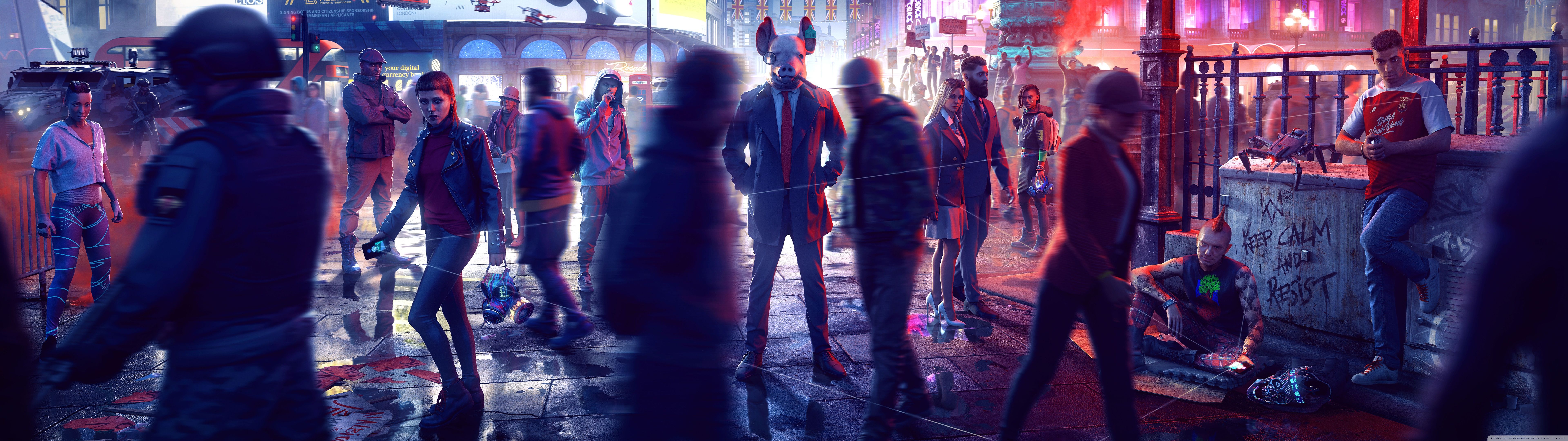 Watch Dogs Legion Game 2020 Ultra HD Desktop Background Wallpaper for: Widescreen & UltraWide Desktop & Laptop, Multi Display, Dual & Triple Monitor, Tablet