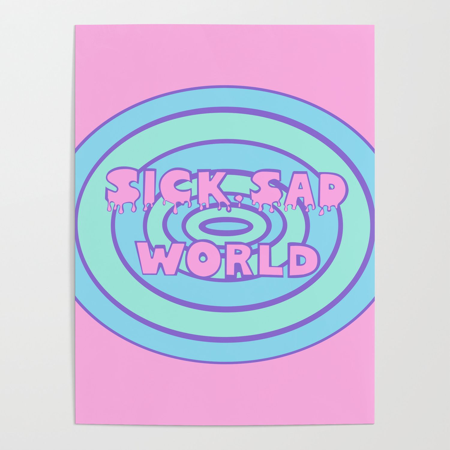 Sick Sad World Daria Favorite Documentary in Pastel Poster