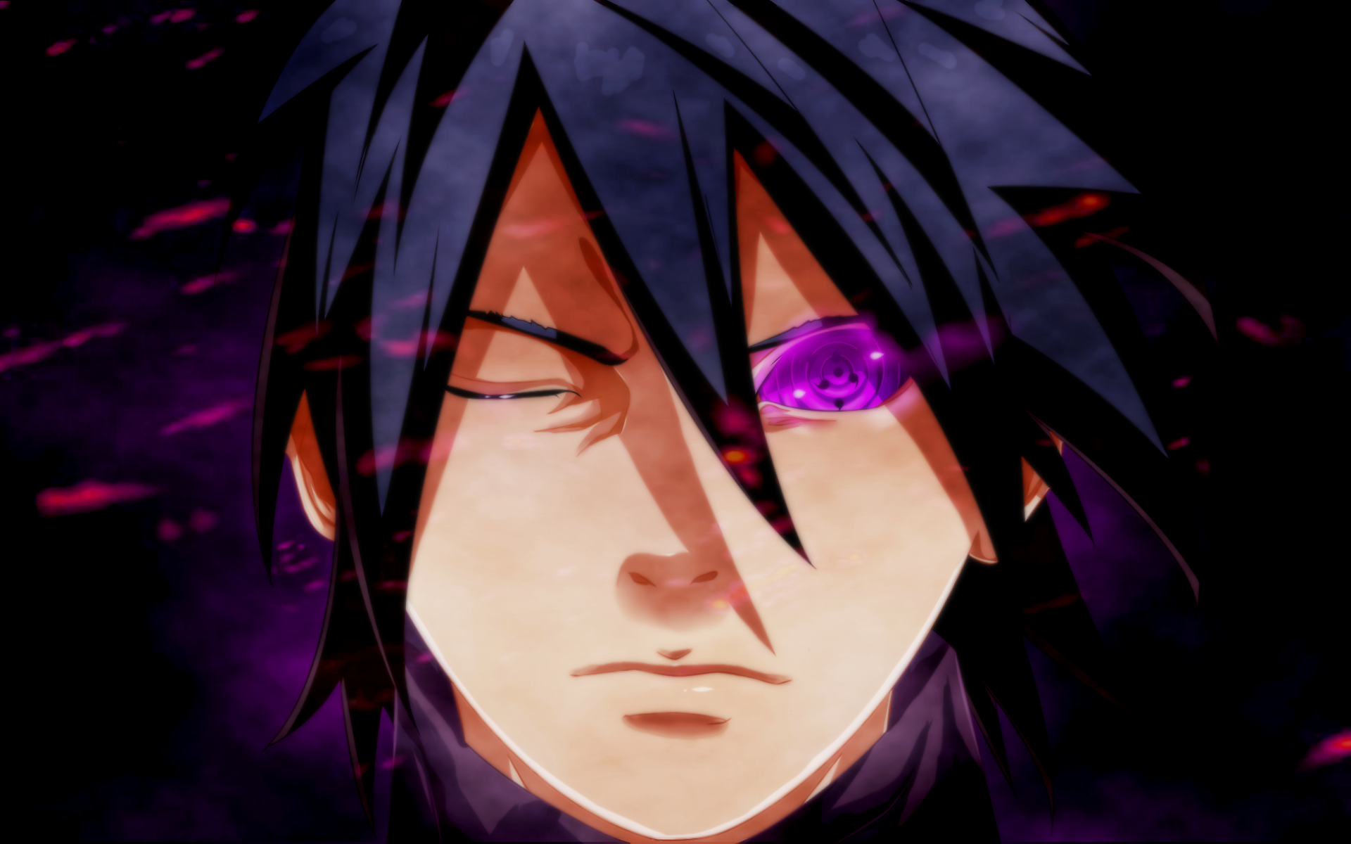 Download wallpaper Sasuke Uchiha, purple eye, Uchiha clan, portrait, manga, Naruto, Uchiha Sasuke for desktop with resolution 1920x1200. High Quality HD picture wallpaper