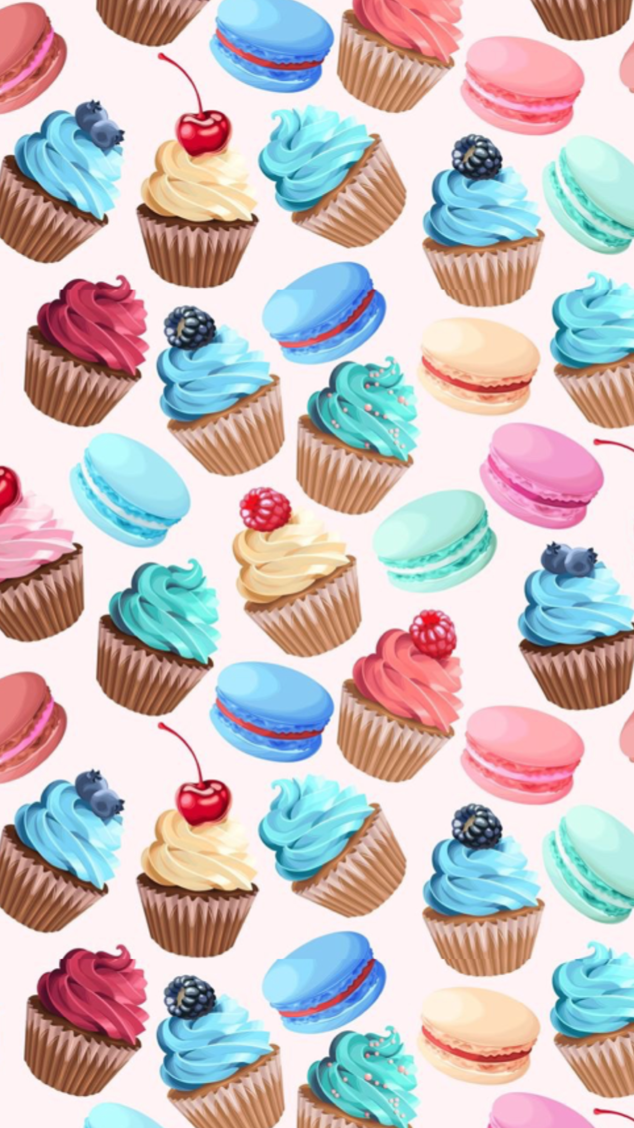 iPhone wallpaper i like. Cupcakes wallpaper, Food wallpaper, Cupcake illustration