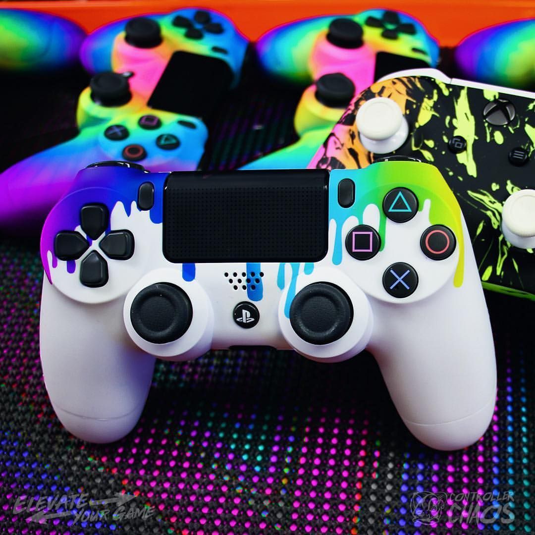 Custom designs and custom options. It's time to upgrade. #ElevateYourGame#ControllerChaos - Ps4 controller custom, Gaming wallpaper, Best gaming wallpaper