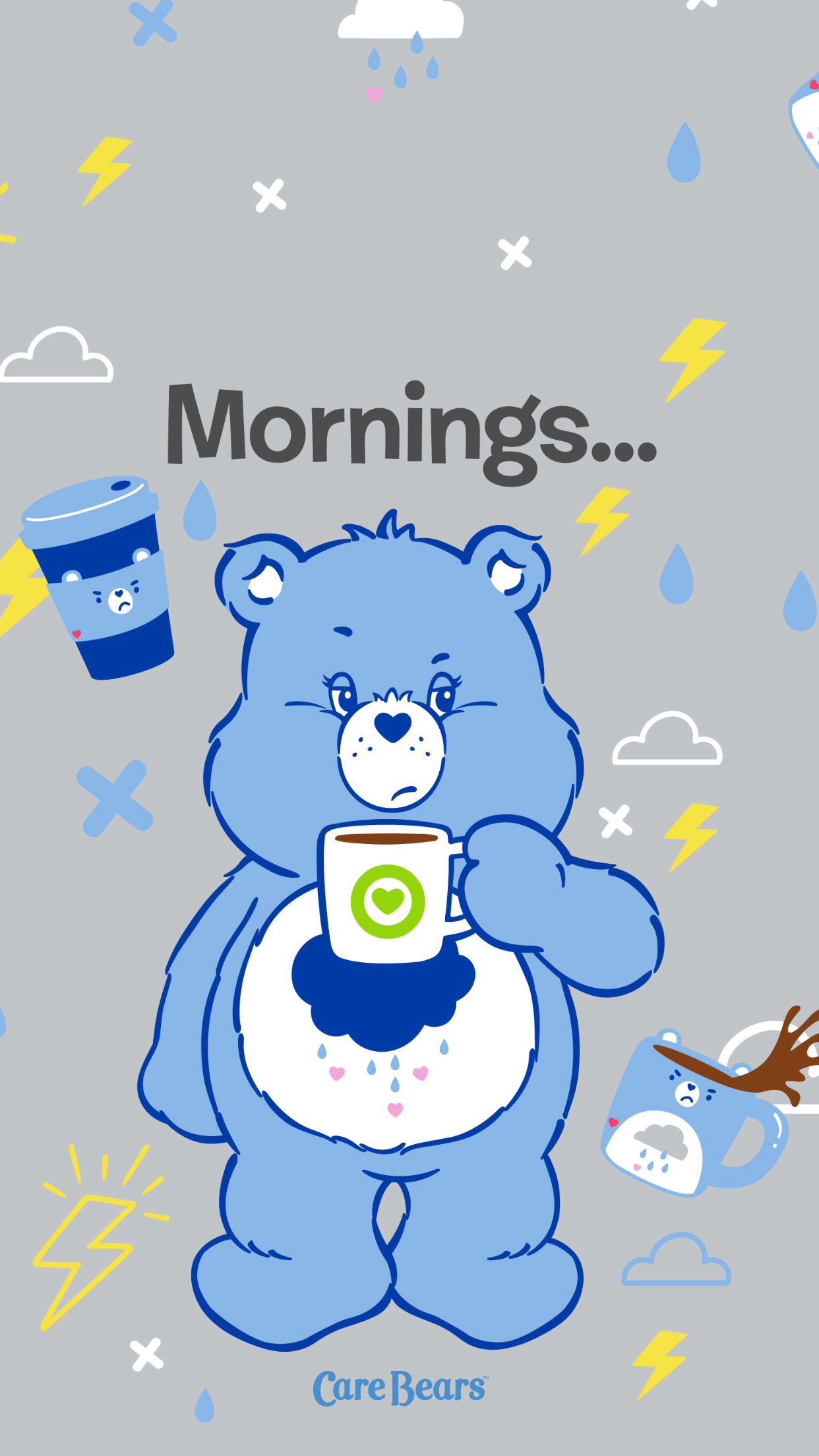 Wallpaper iPhone. Bear wallpaper, Care bears, Care bear party