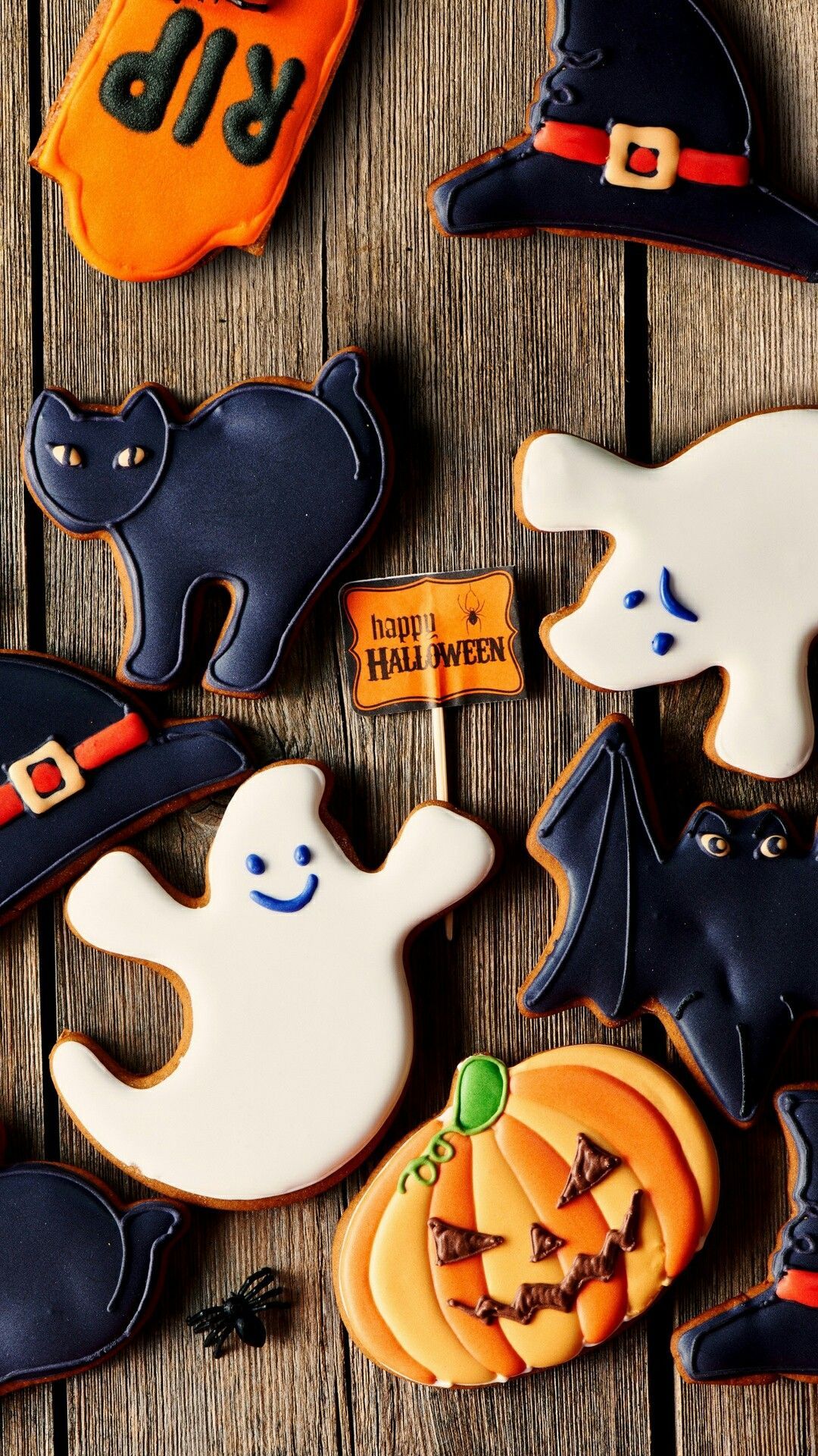 Halloween background iphone wallpaper. Halloween buffet, Halloween wallpaper, Halloween cookies