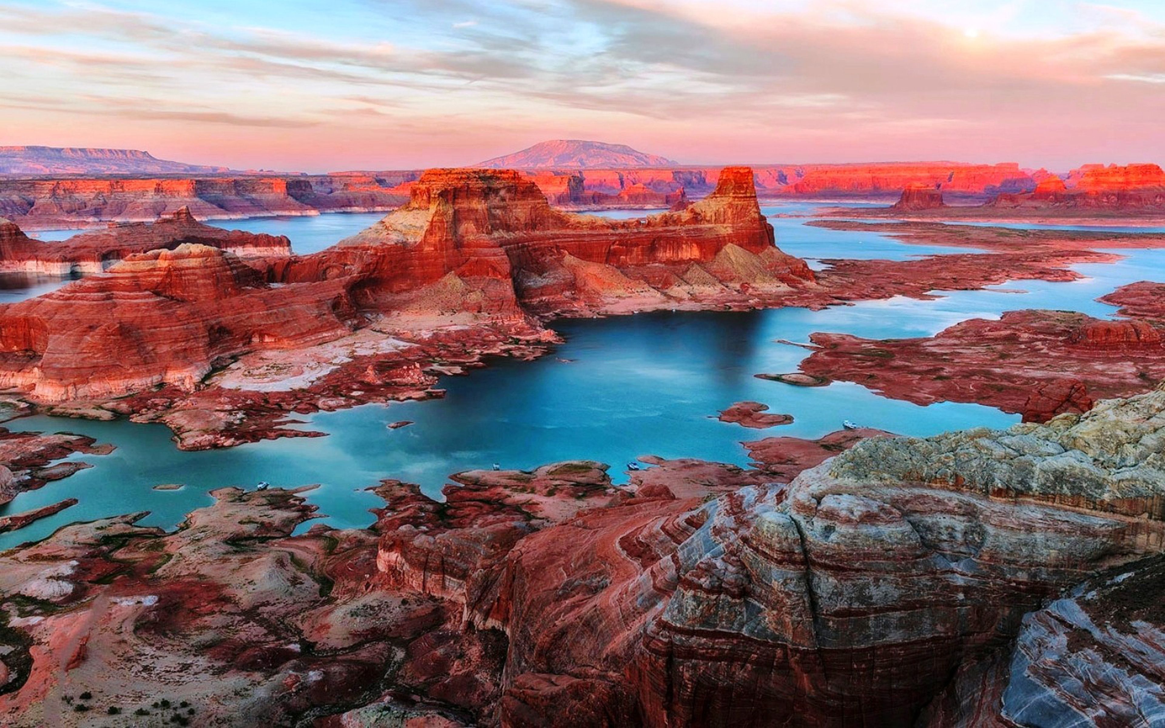 Lake Powell And Utah And Arizona In The United States Of America 4k Ultra Hd Desktop Wallpapers For Computers Laptop Tablet And Mobile Phones 3840х2400 : Wallpapers13