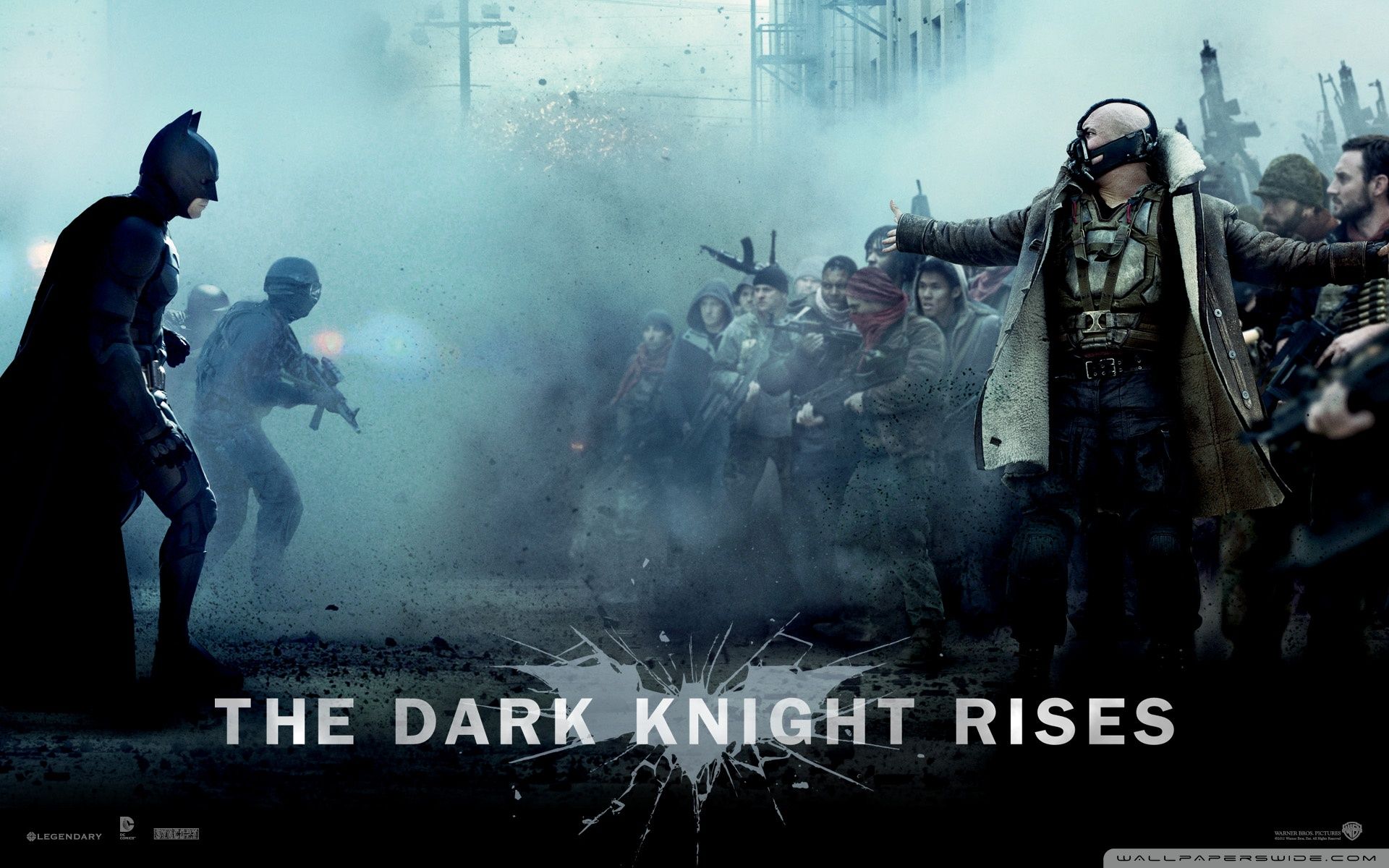 The Dark Knight Rises Bane Vs Batman Ultra HD Desktop Background Wallpaper for 4K UHD TV, Tablet