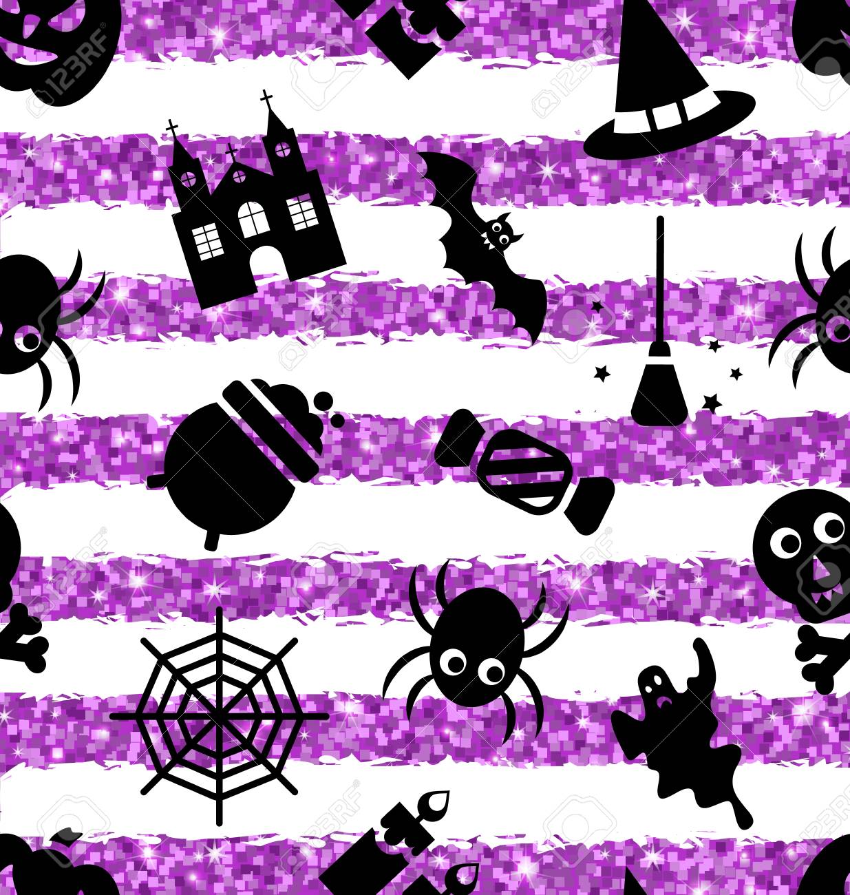 Glitter Halloween Wallpaper