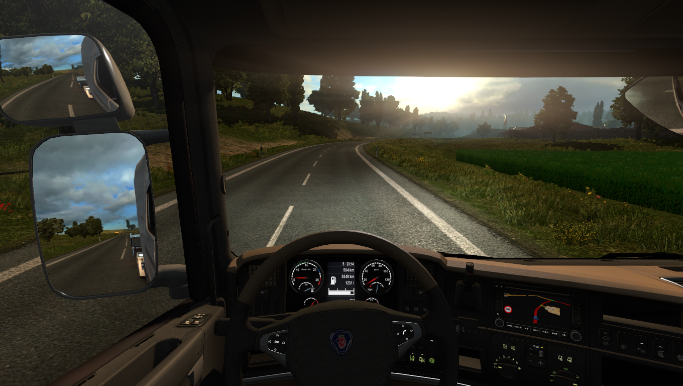 ETS2 Euro Truck Simulator 2 Video Games Wallpaper:1360x768