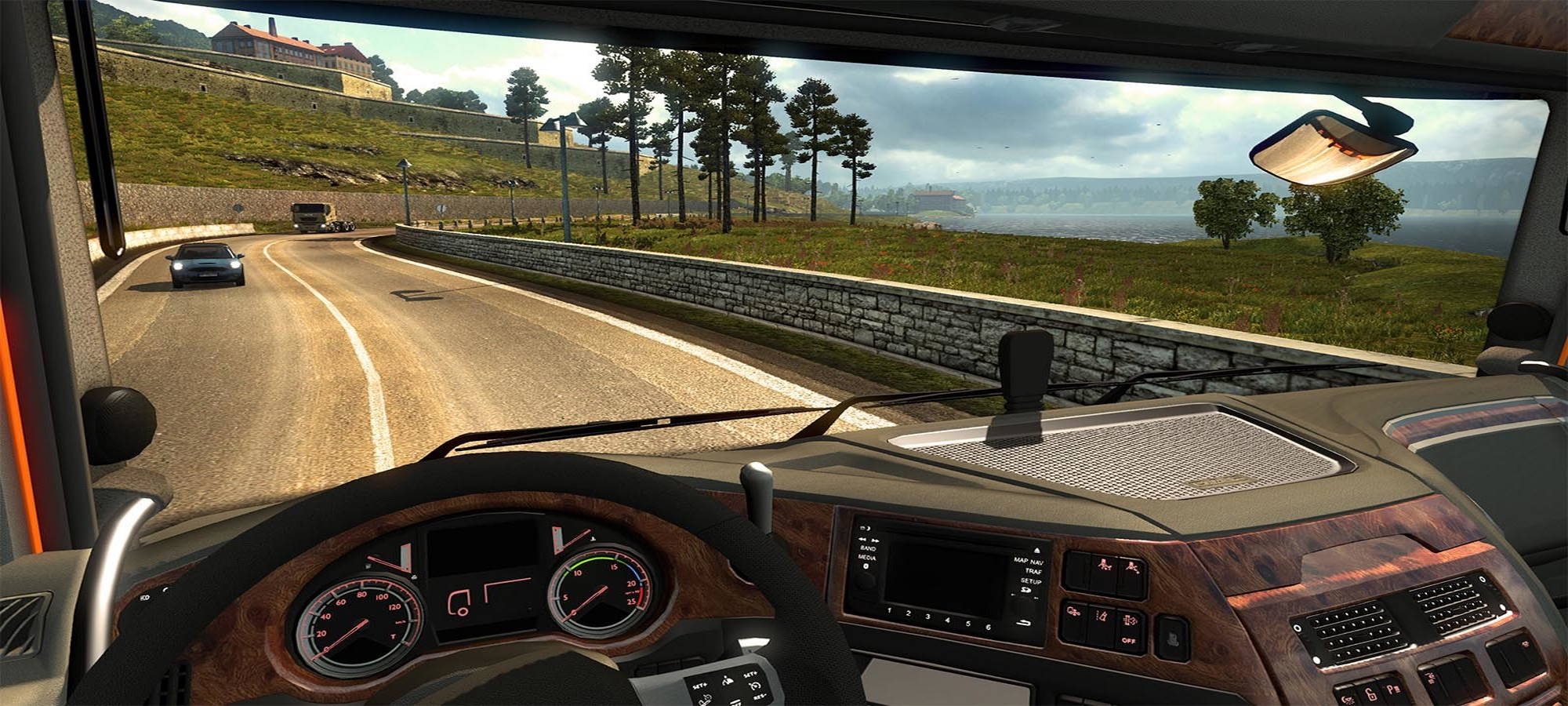 Aura Sync lights the way in Euro Truck Simulator 2. ROG of Gamers Global