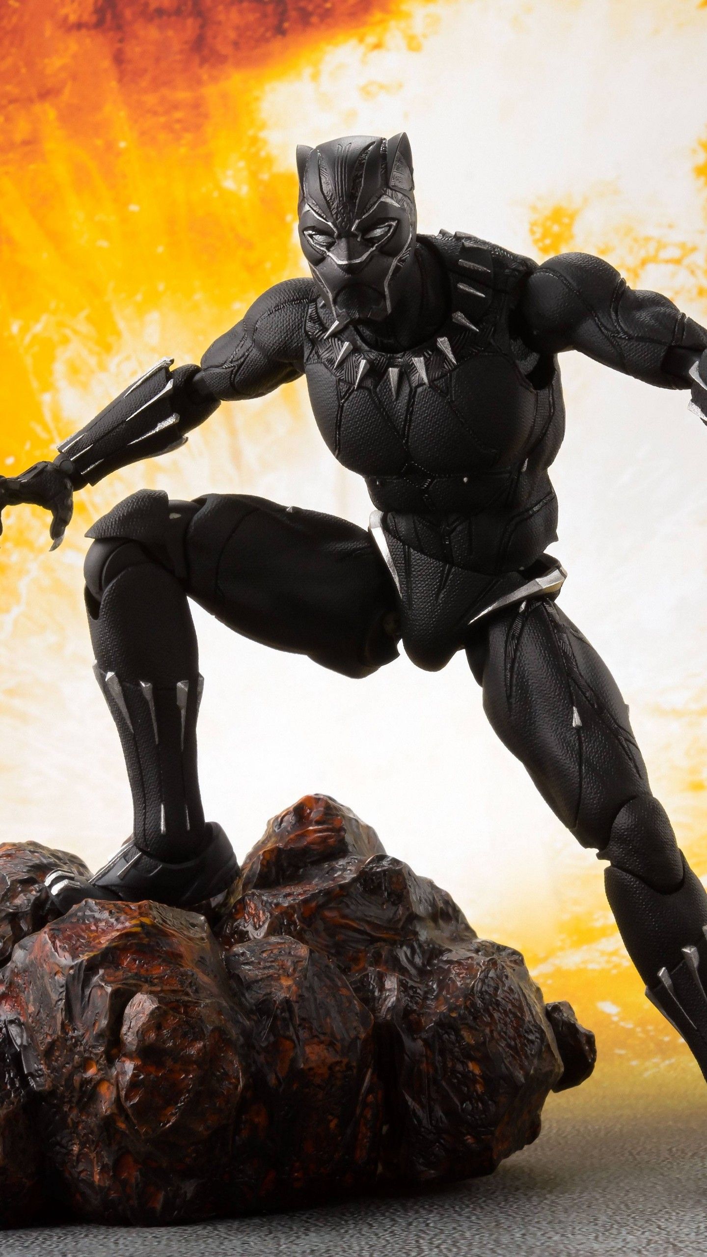Wallpaper Black Panther, Action figure, 5K, Creative Graphics,. Wallpaper for iPhone, Android, Mobile and Desktop