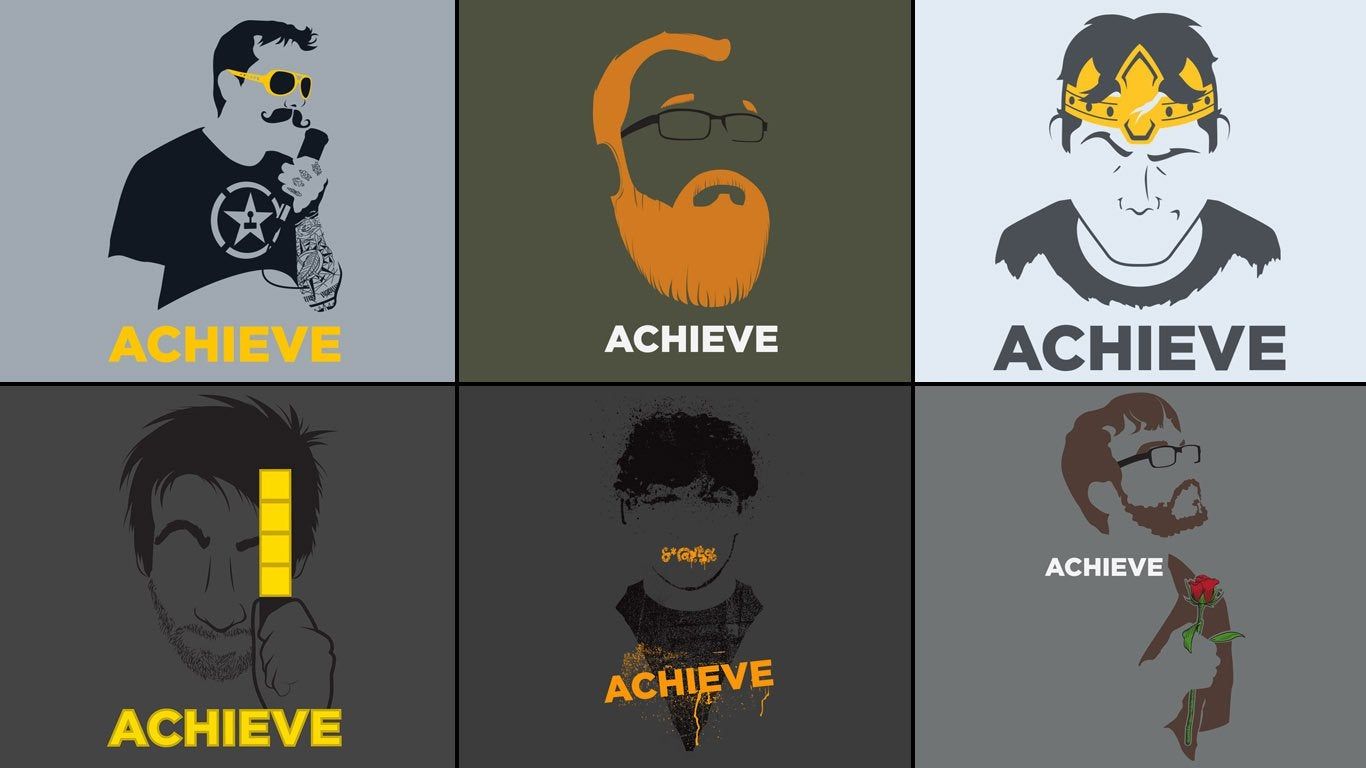 I put together this wallpaper using the 'achieve' shirts. Individual wallpaper in comments