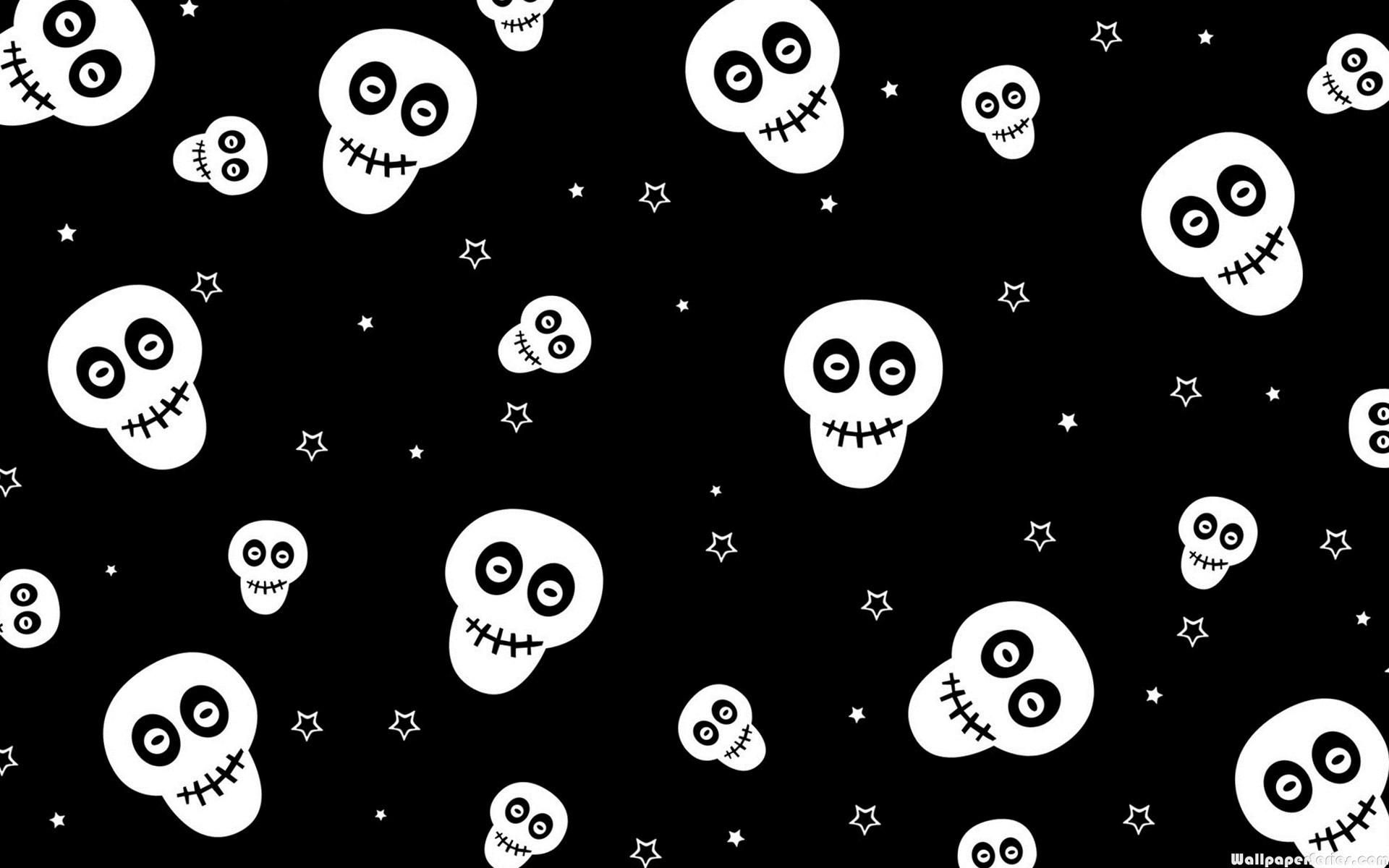 Hd Cute Skull Pattern Wallpaper Skeleton Desktop Background Wallpaper & Background Download