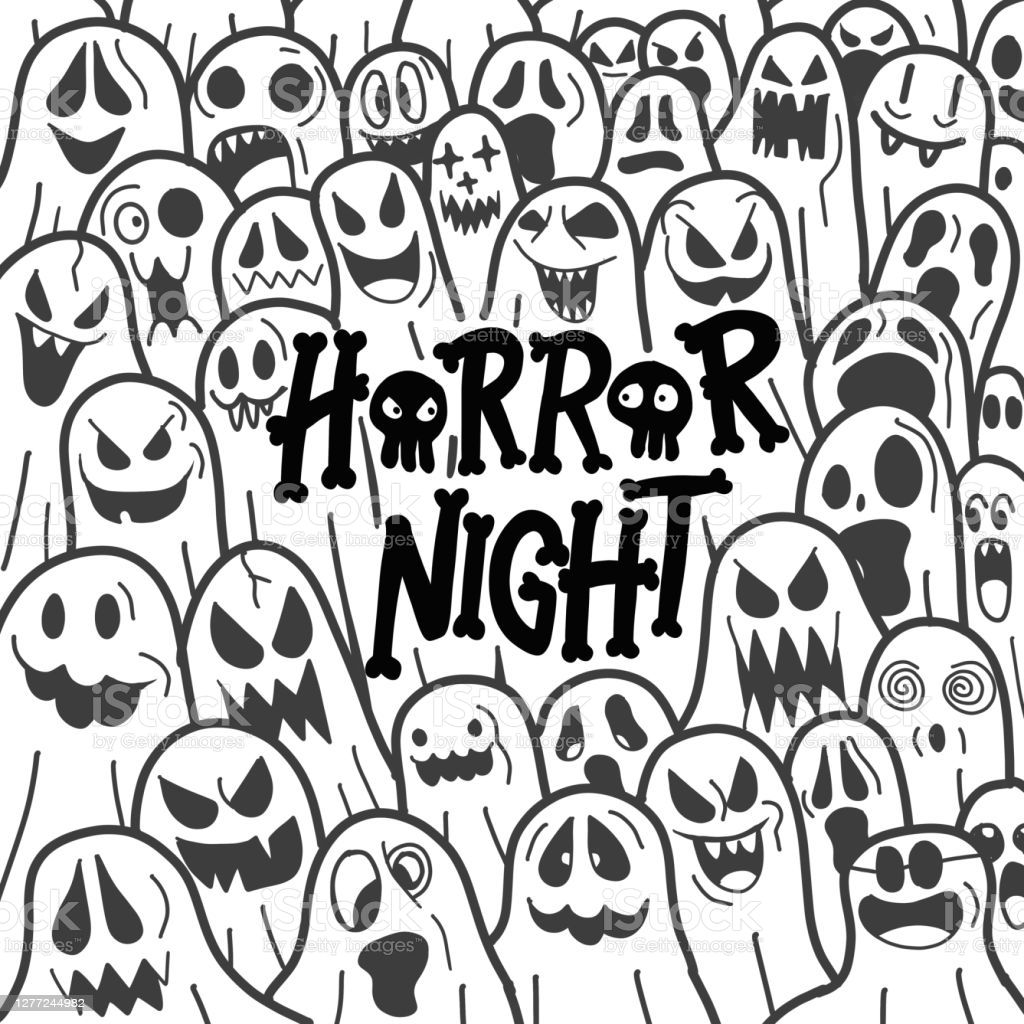 Halloween Cute Ghost Icon In Various Style Pattern Wallpaper Background Stock Illustration Image Now