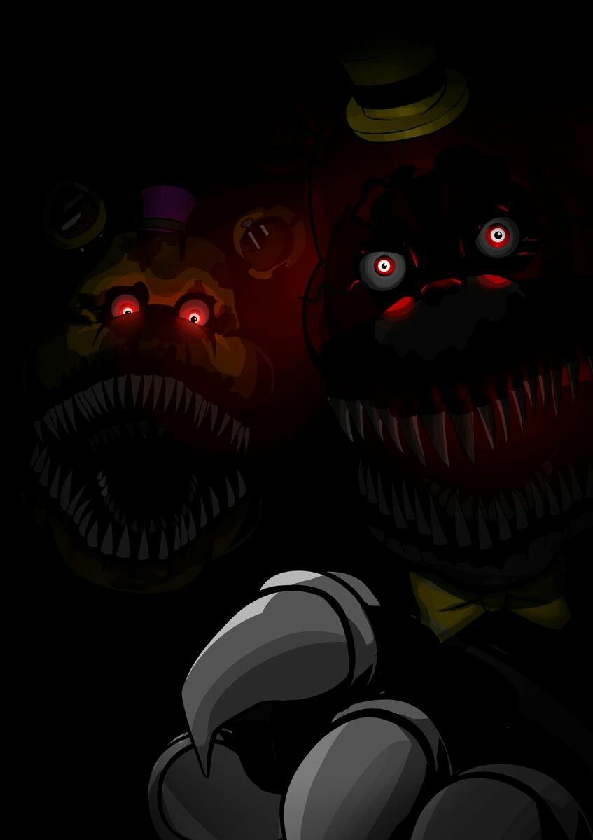 Nightmare Fredbear & Nightmare. Fnaf wallpaper, Fnaf art, Rpg horror games