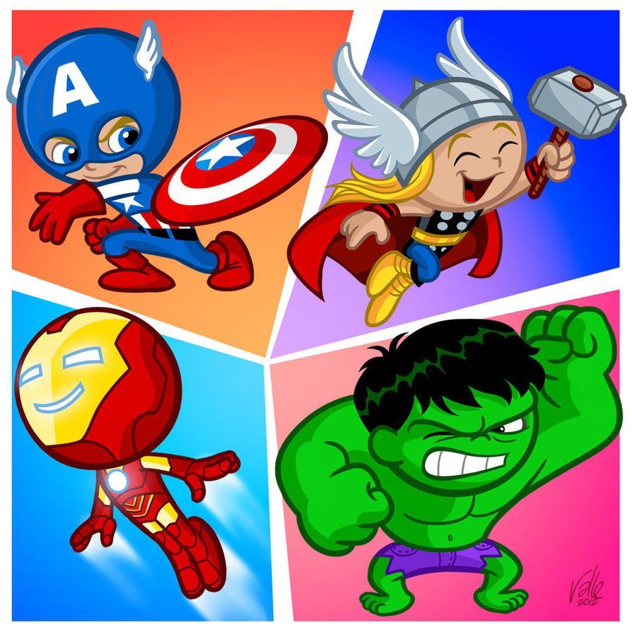 The Little Avengers. Baby avengers, Avengers cartoon, Cartoon wallpaper