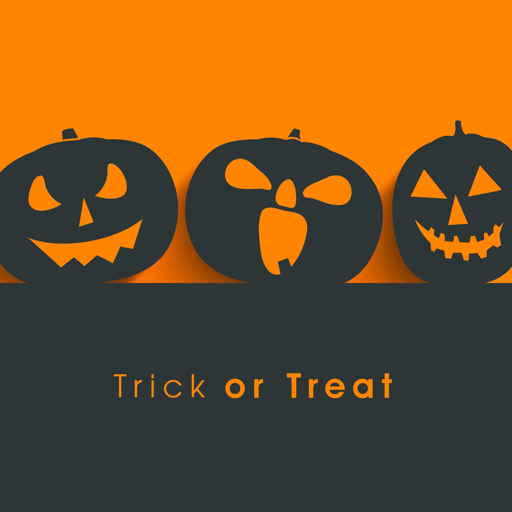 Trick Or Treat Halloween Tablet Wallpaper 2048×2048 Wallpaper & Background Download