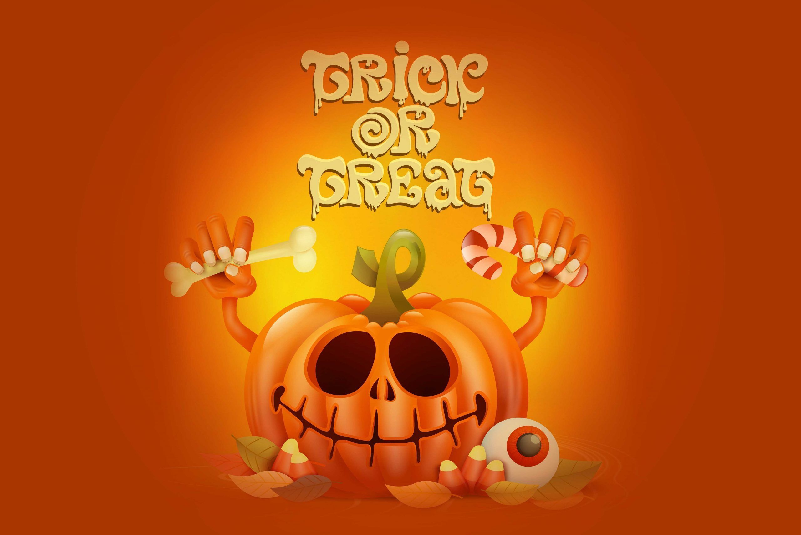 Holiday Halloween Trick Or Treat Jack O' Lantern HD Wallpaper _ Background Image