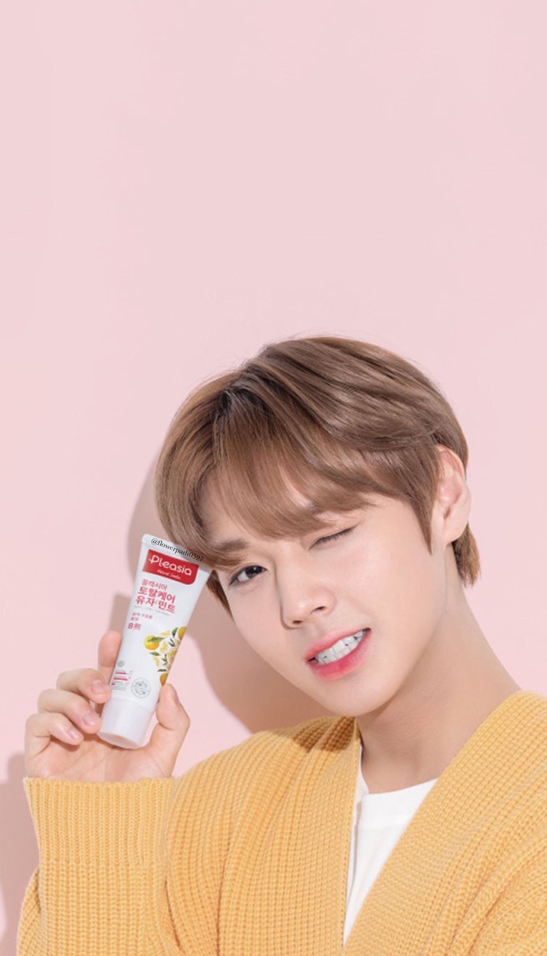Wanna One x Pleasia Toothpaste Park Jihoon Wallpaper. Park jihoon produce Celebrities, Boyfriend wallpaper