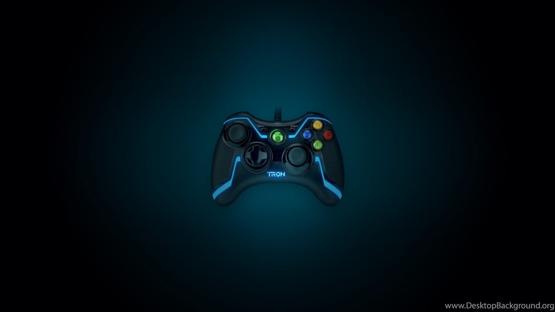 Download Wallpaper Xbox, Game Pad, The Throne, Tron, Style, Neon. Desktop Background