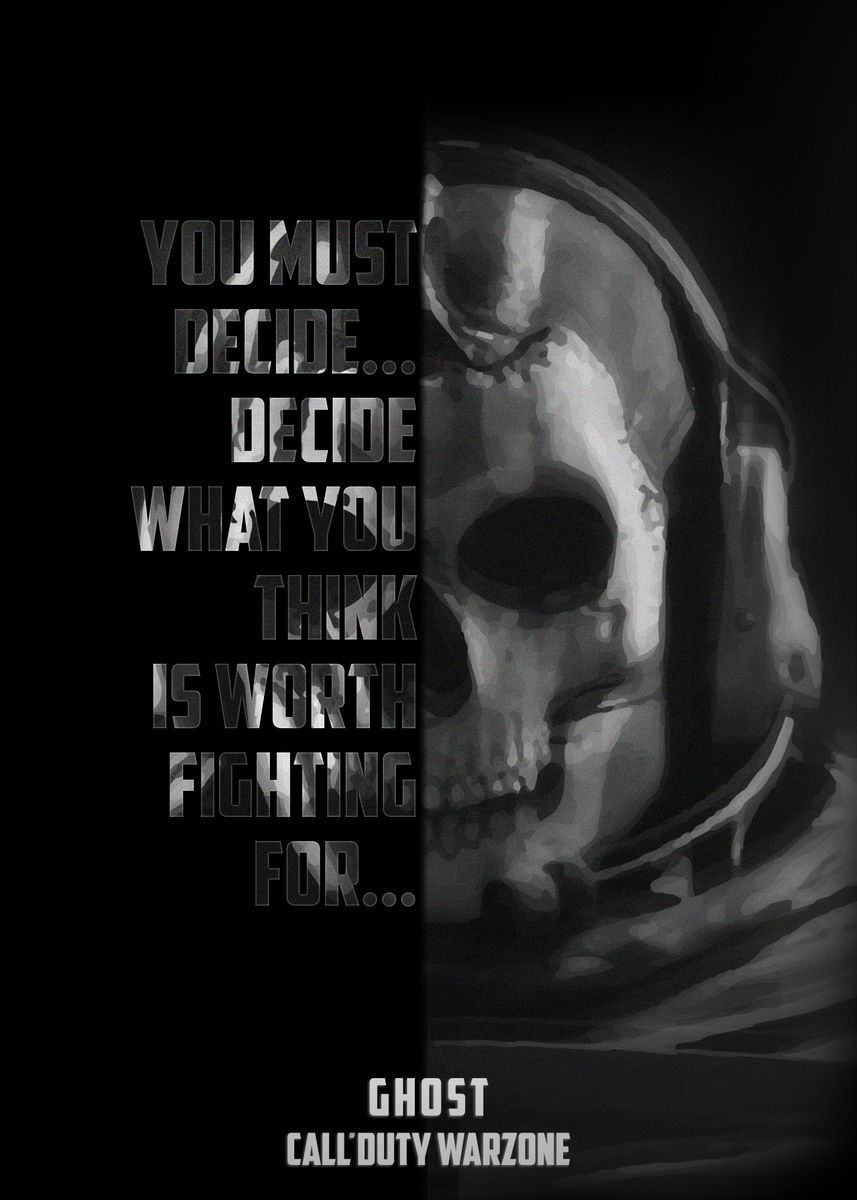 Ghost Warzone painting poster design