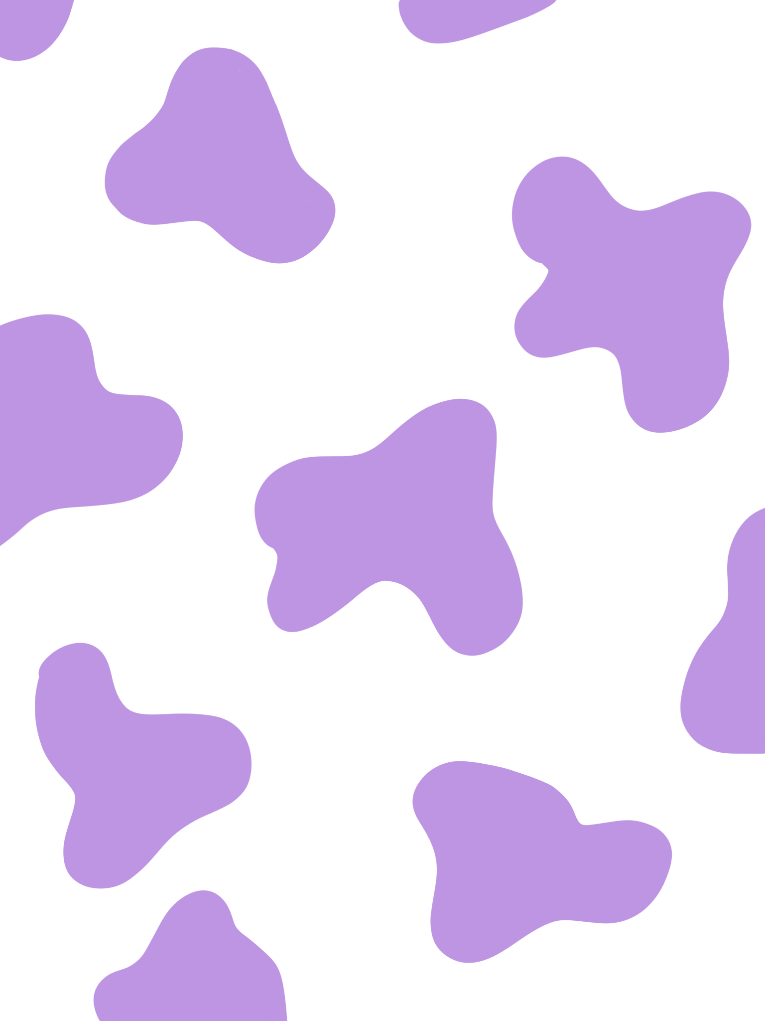 Lavender cow print wallpaper