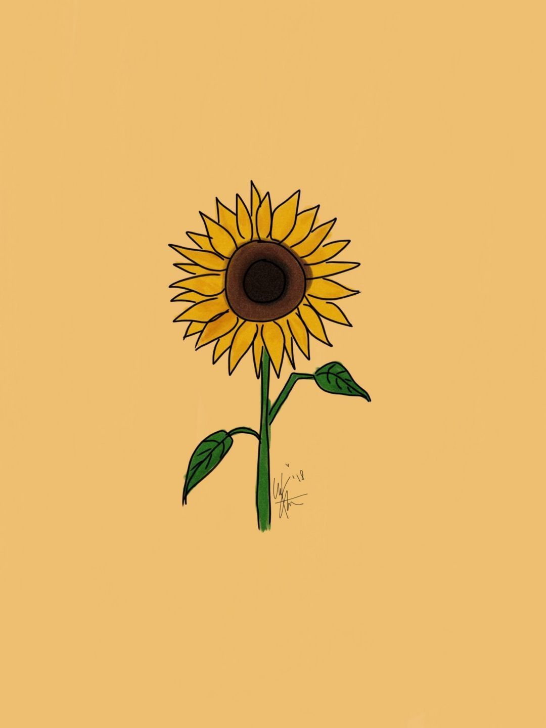 Yellow Sunflowers, iPhone, Desktop HD Background / Wallpaper (1080p, 4k) #hdwa. iPhone wallpaper yellow, Sunflower wallpaper, Sunflower art