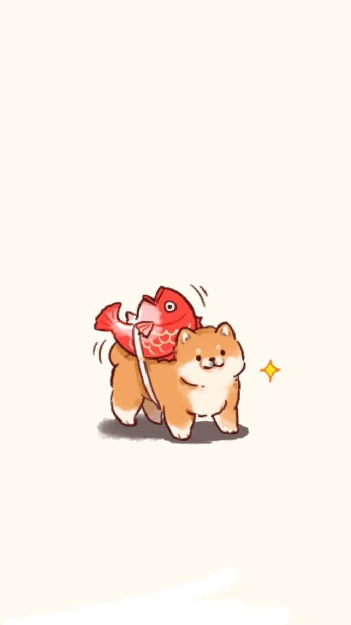 Fisher Cuuuuuuteeeeee Doggo. Cute cartoon wallpaper, Cute animal drawings, Wallpaper iphone cute