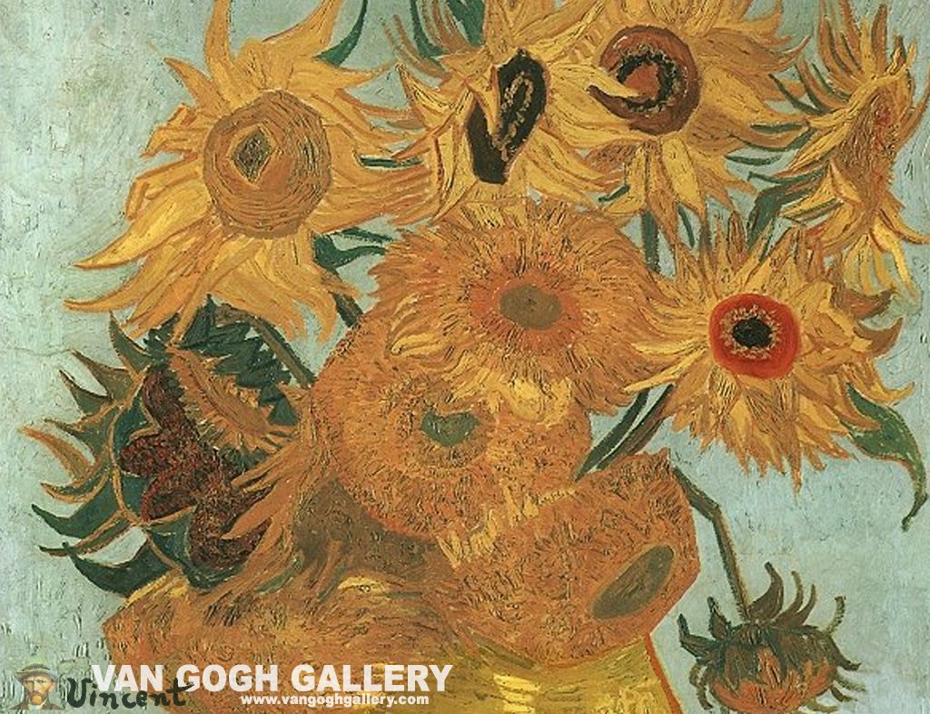 Van Gogh Sunflowers Wallpaper