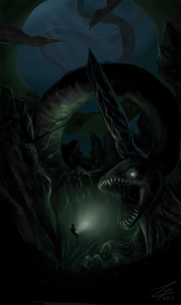 SCP 3000. Scary Ocean, Dark Fantasy Art, Ocean Monsters
