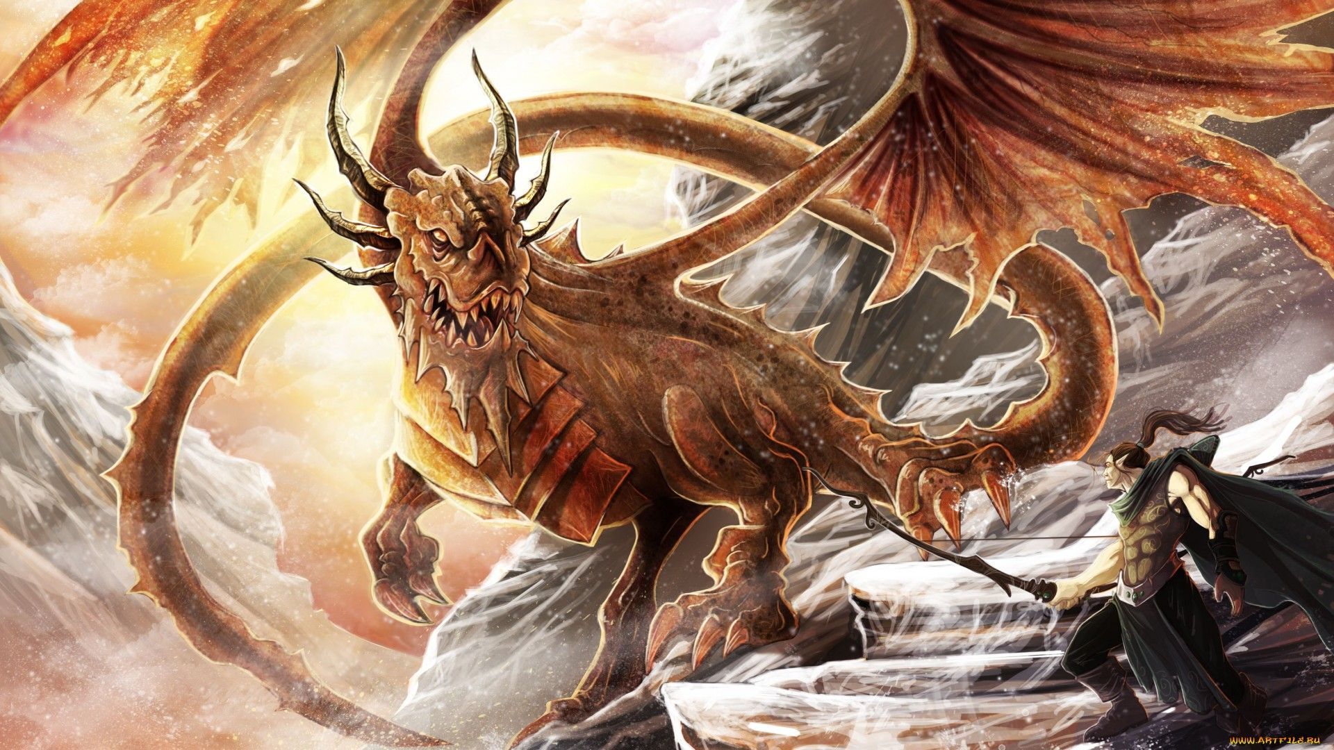 Dragon Computer Wallpaper, Desktop Backgroundx1080. Dragon warrior, Dragon picture, Fantasy dragon