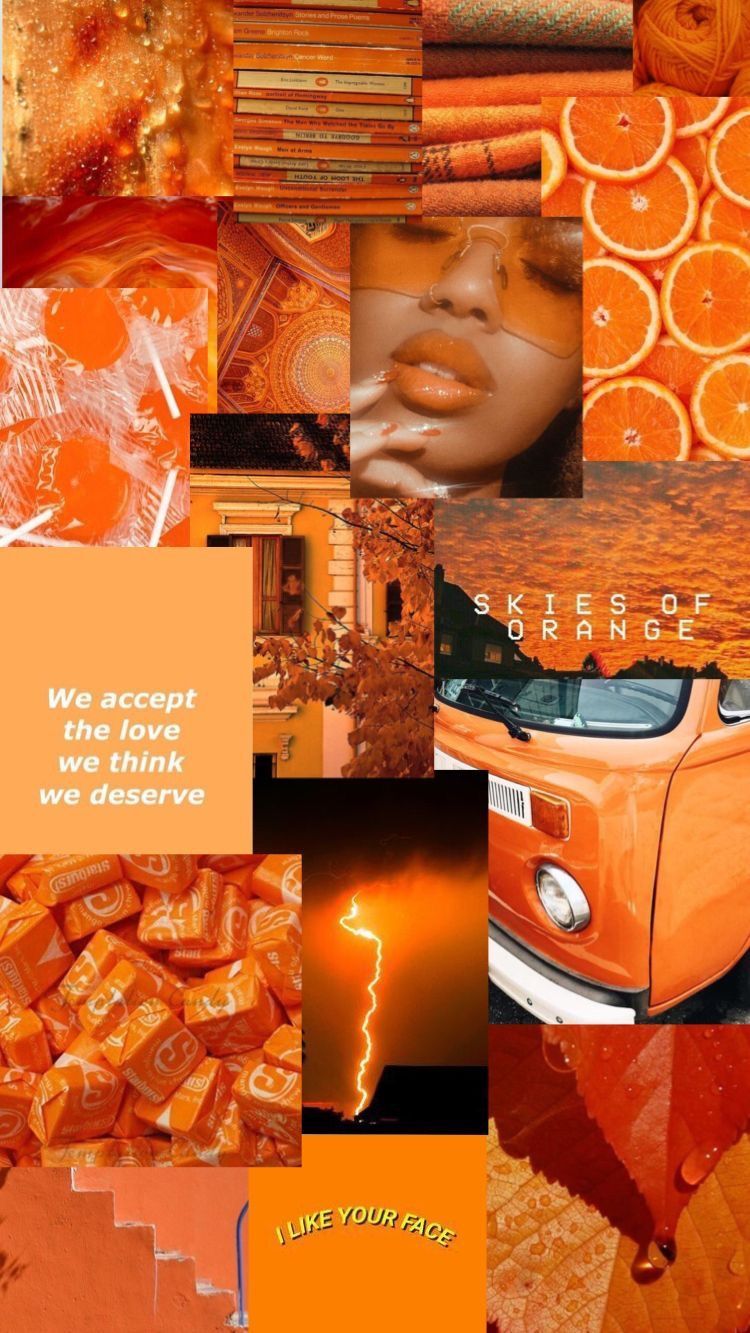 Live aesthetic aesthetic orange naranja neon orange quote quotes  saying HD phone wallpaper  Peakpx