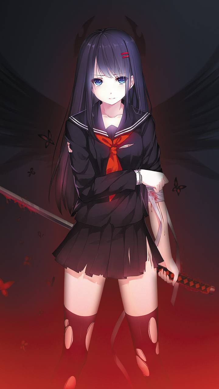 Cute Anime Demon Girl Wallpaper