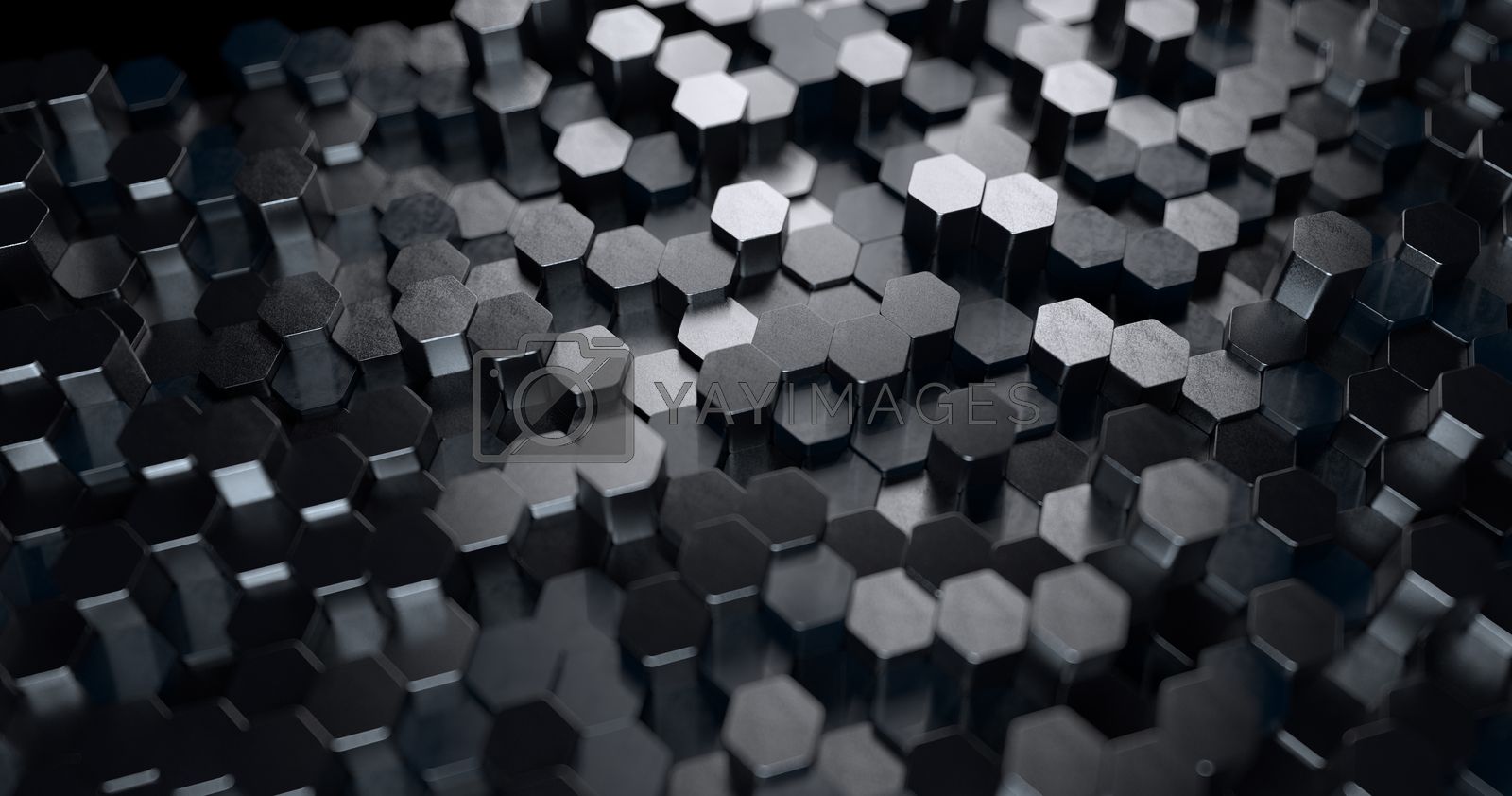 Abstract technological hexagonal background. 3D rendering. Geometric pattern. Graphic design elementfor wallpaper. Modern business card Royalty Free Stock Image. , Royalty Free Image, Vectors, Footage