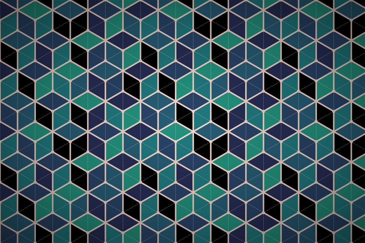 Free Hexagonal Cube Mesh Wallpaper Patterns Cube Pattern