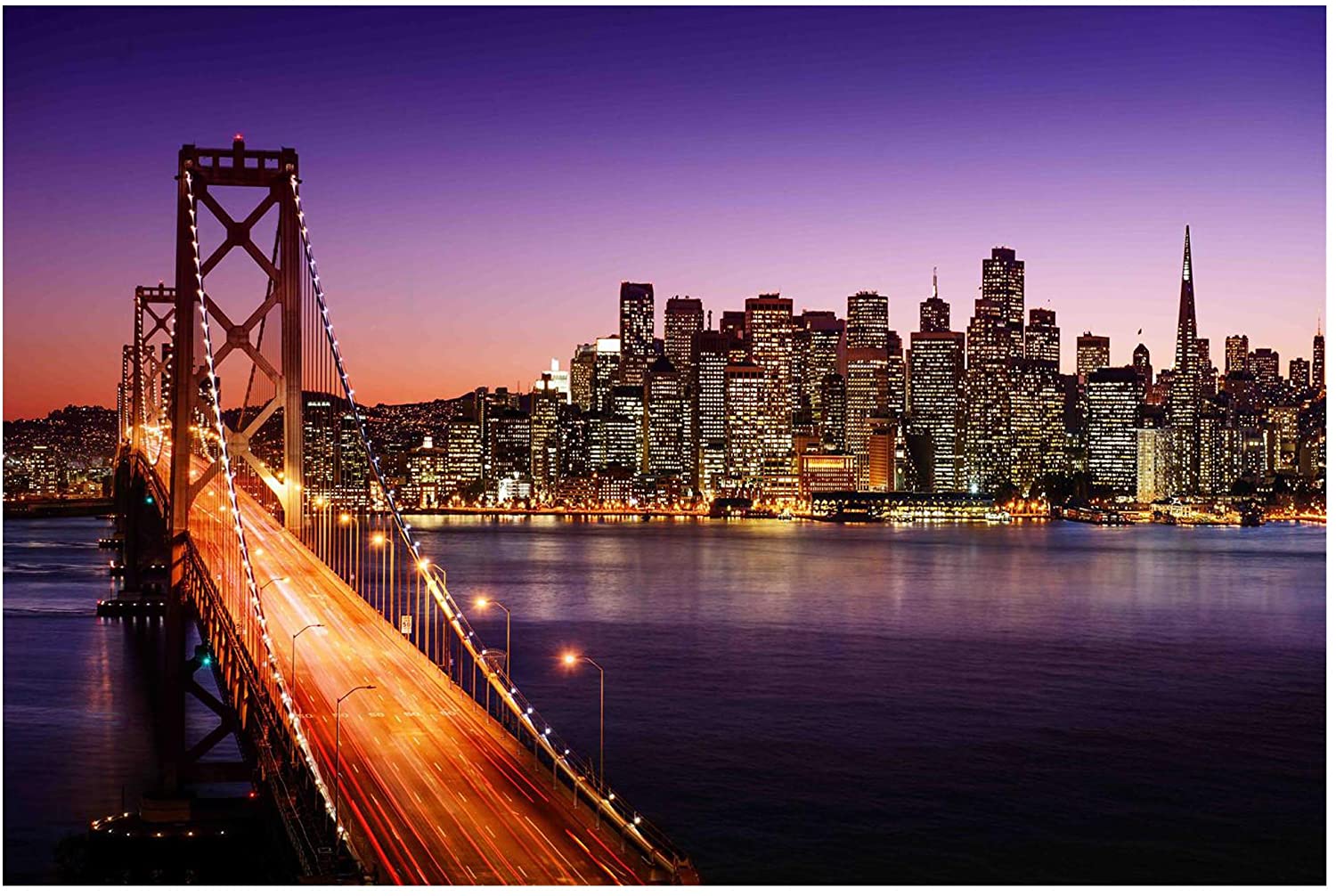 Northlight LED Lighted Famous San Francisco Oakland Bay Bridge Canvas Wall Art 15.75 x 23.5: Posters & Prints