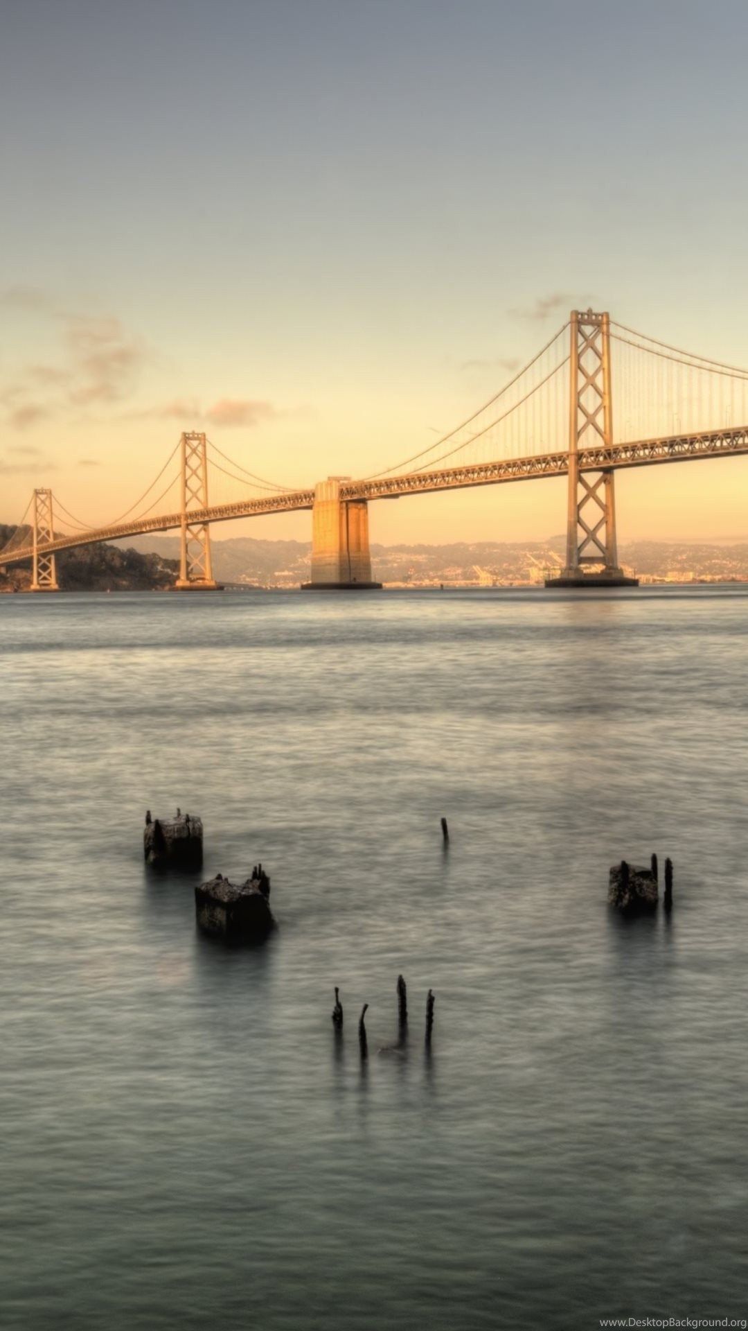 Oakland Bay Bridge San Francisco Wallpaper Mobile iPhone 6s Galaxy. Desktop Background
