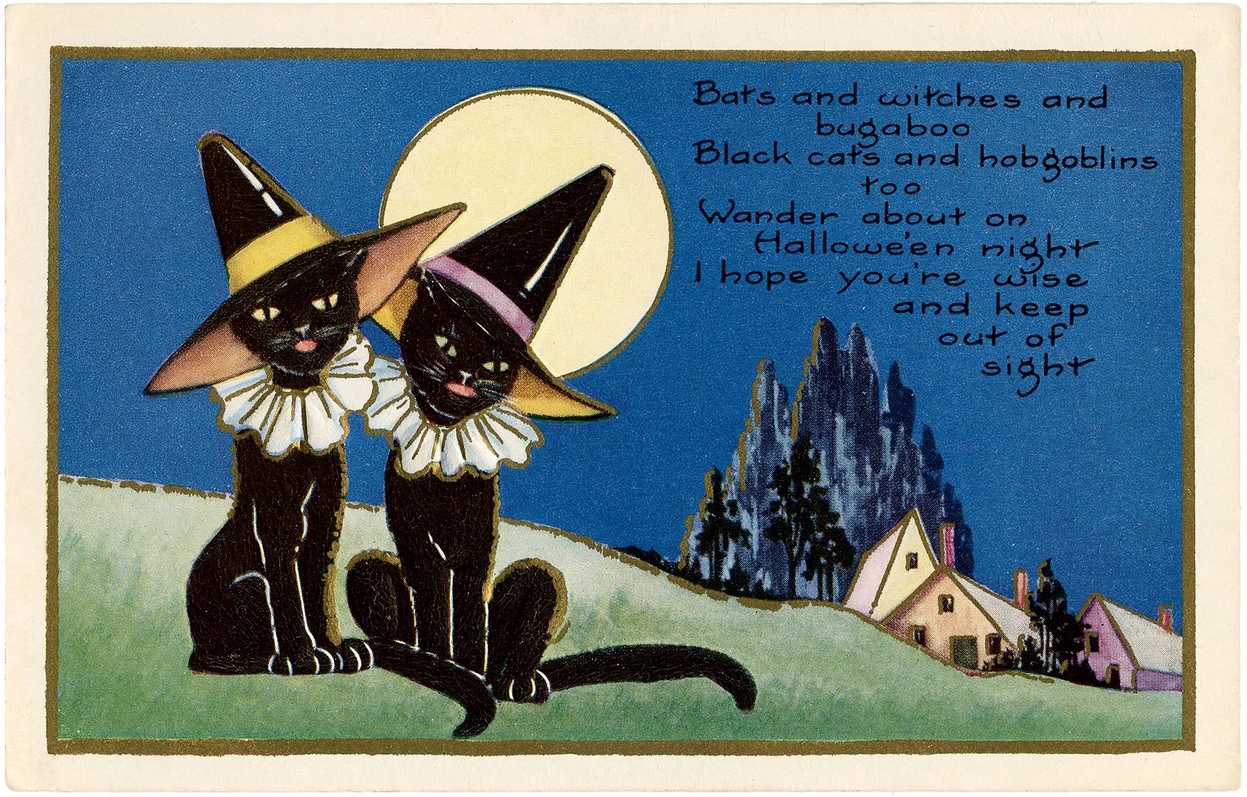 Black Cat Clipart! Graphics Fairy