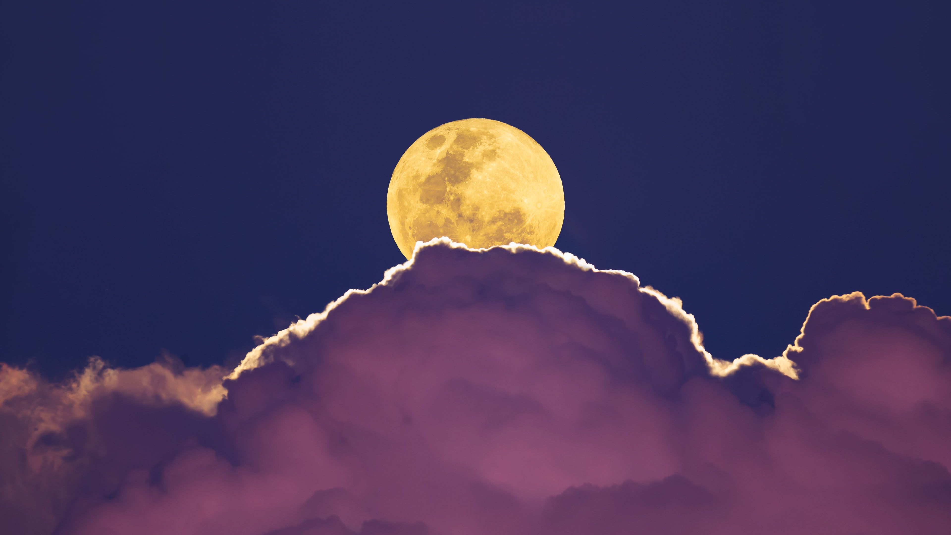 Clouds K #Supermoon Full moon K #wallpaper #hdwallpaper #desktop. Aesthetic desktop wallpaper, Summer desktop background, Laptop wallpaper