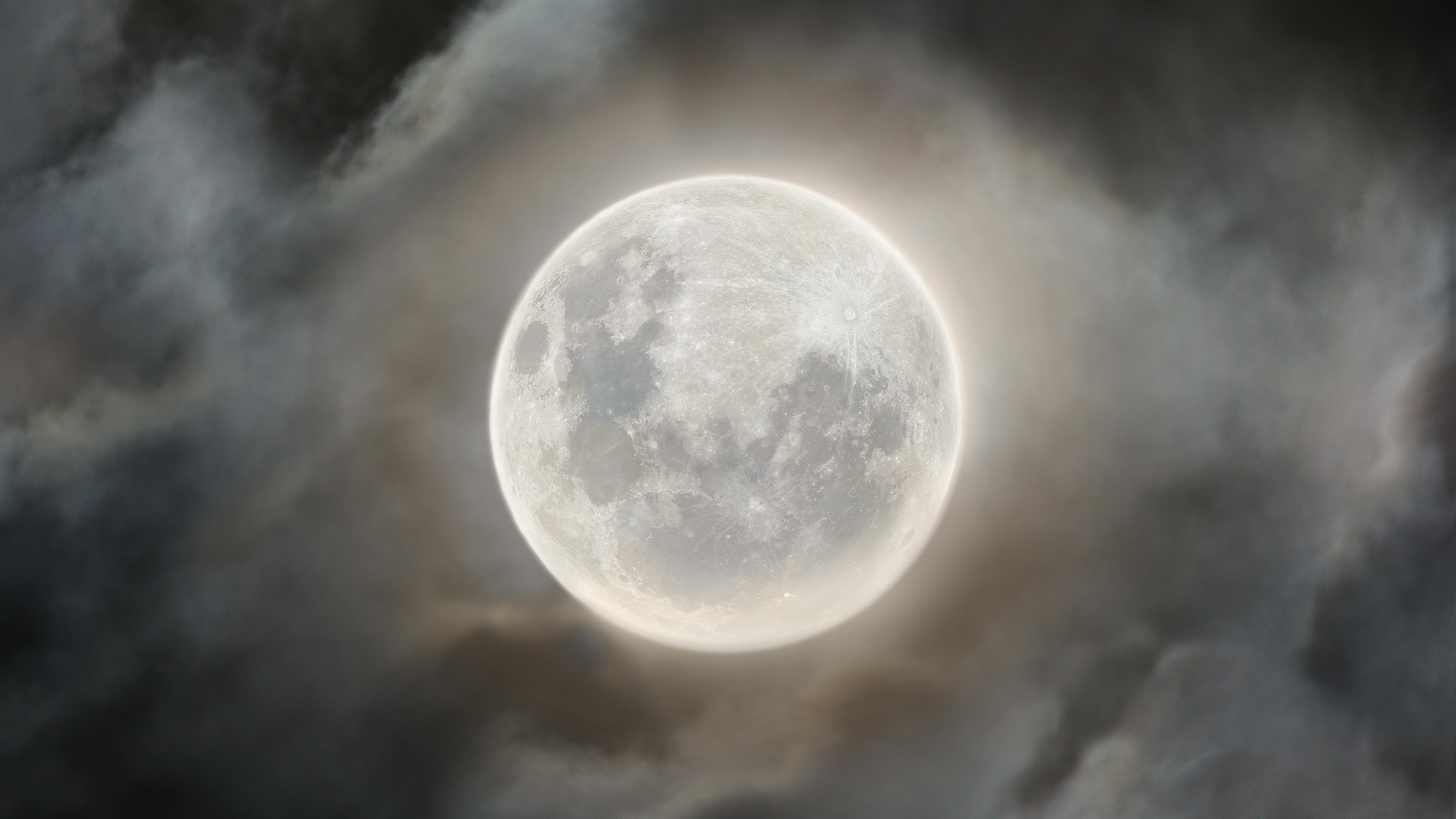 Supermoon 4K wallpaper for your desktop or mobile screen free and easy to download