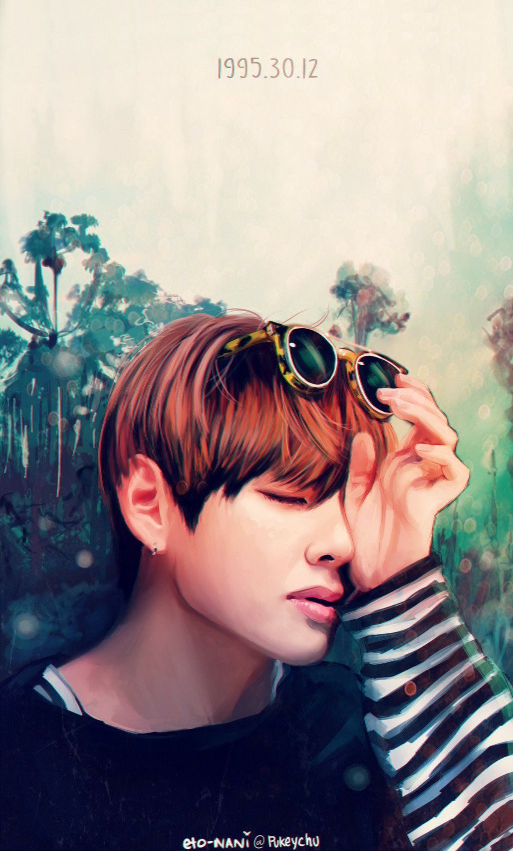Really wanna draw like this. but. nope. not that talented. Taehyung fanart, Fan art, Bts drawings