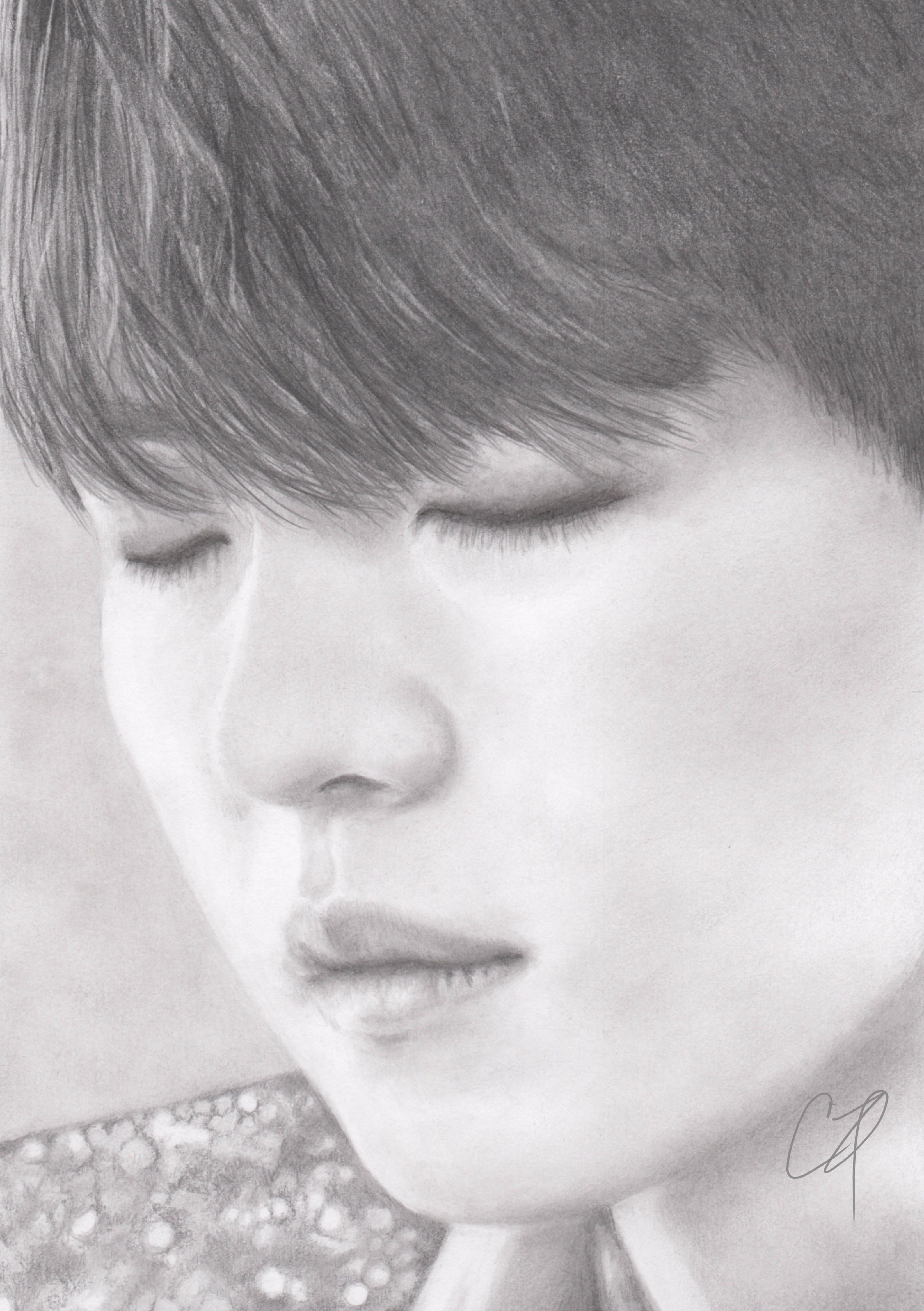 Bts Suga Drawing Outline