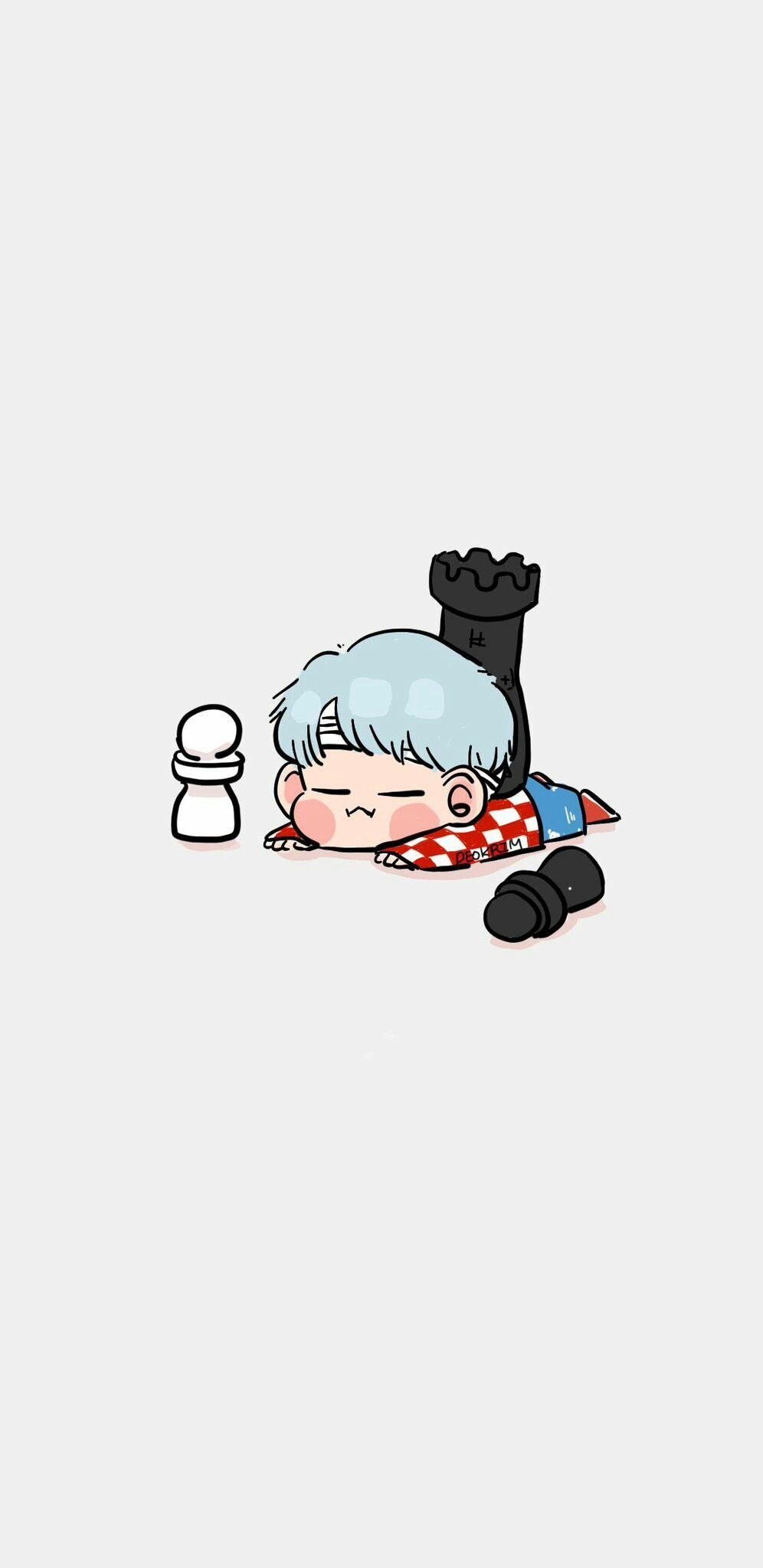 Yoongi.. fanart ♡. Bts chibi, Bts wallpaper, Kpop wallpaper