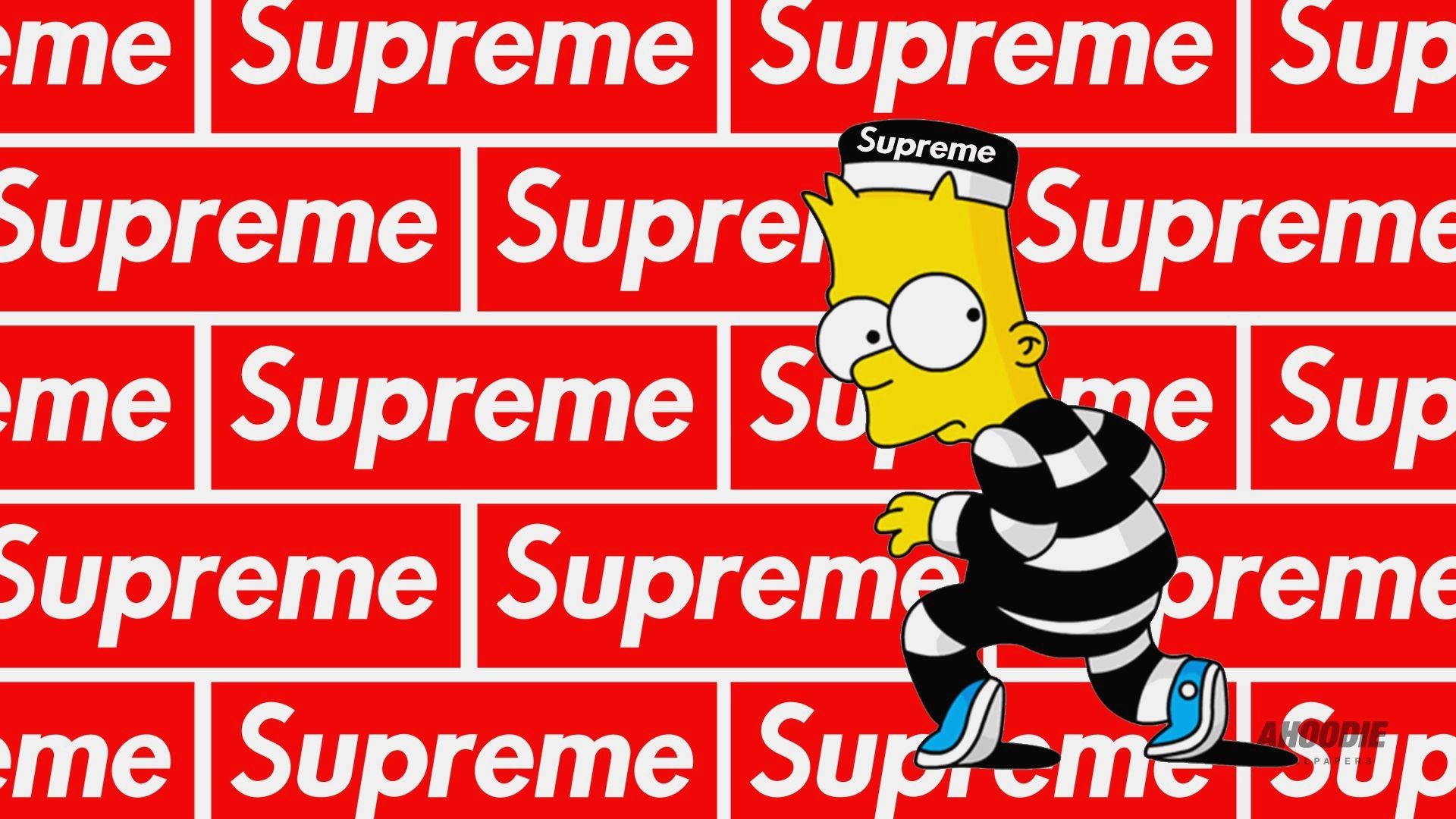 Supreme Bart Simpson Wallpaper