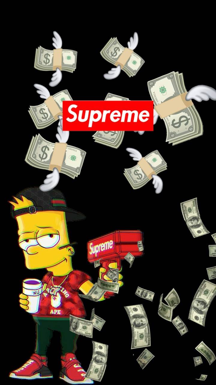 Bart Supreme Money wallpaper