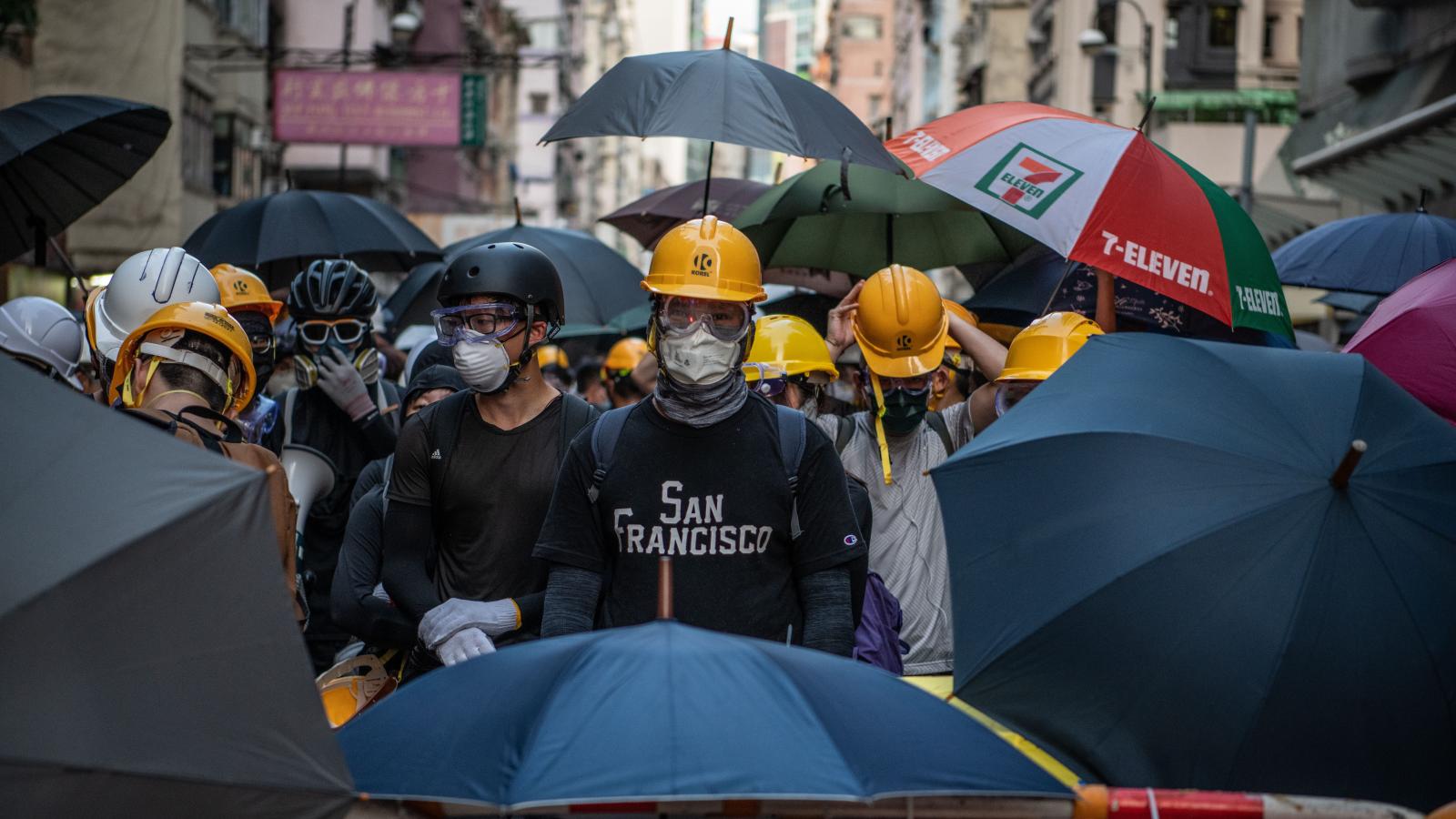 Hong Kong protests: 12 weeks in picture